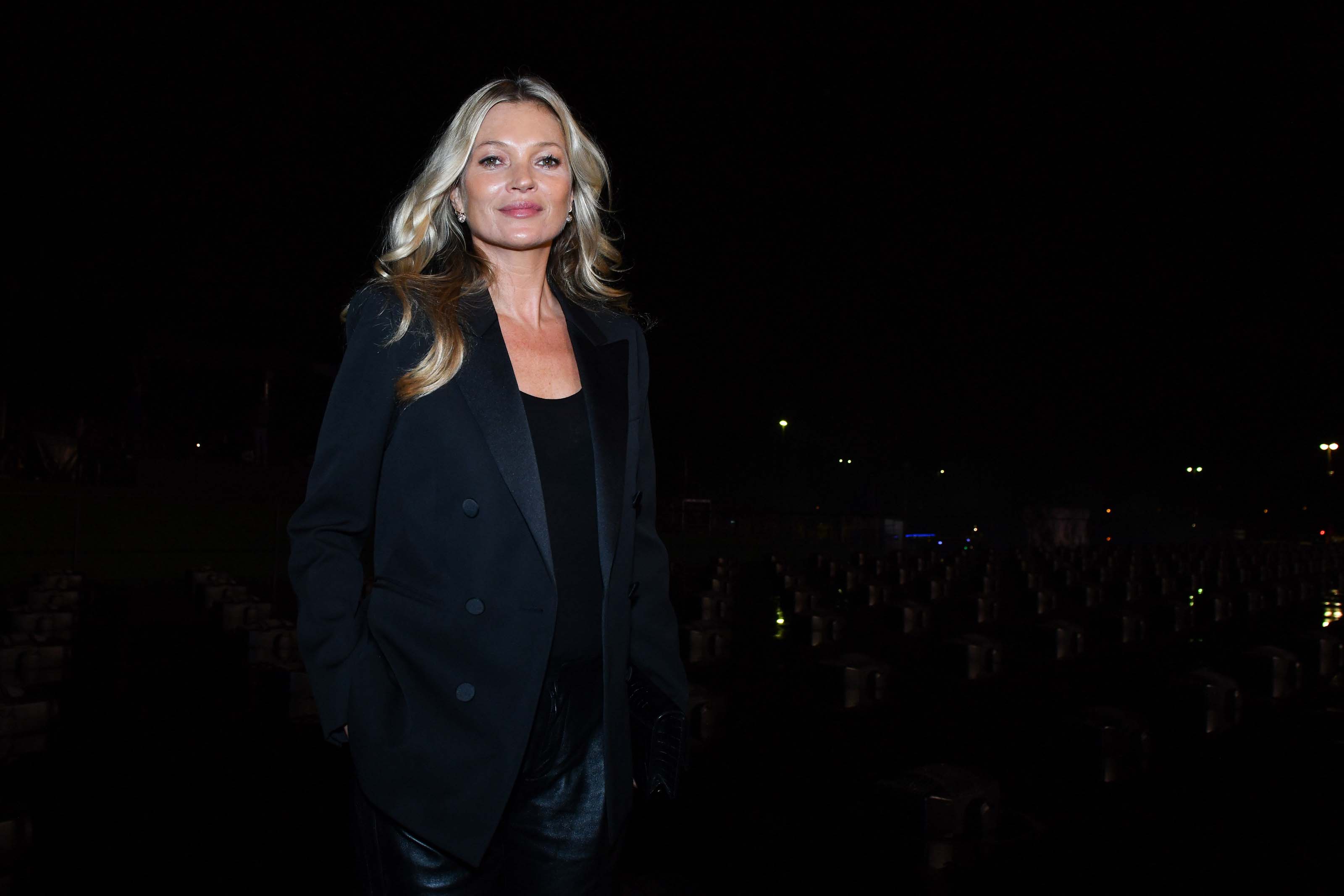 Kate Moss attends Saint Laurent Womenswear fasion show