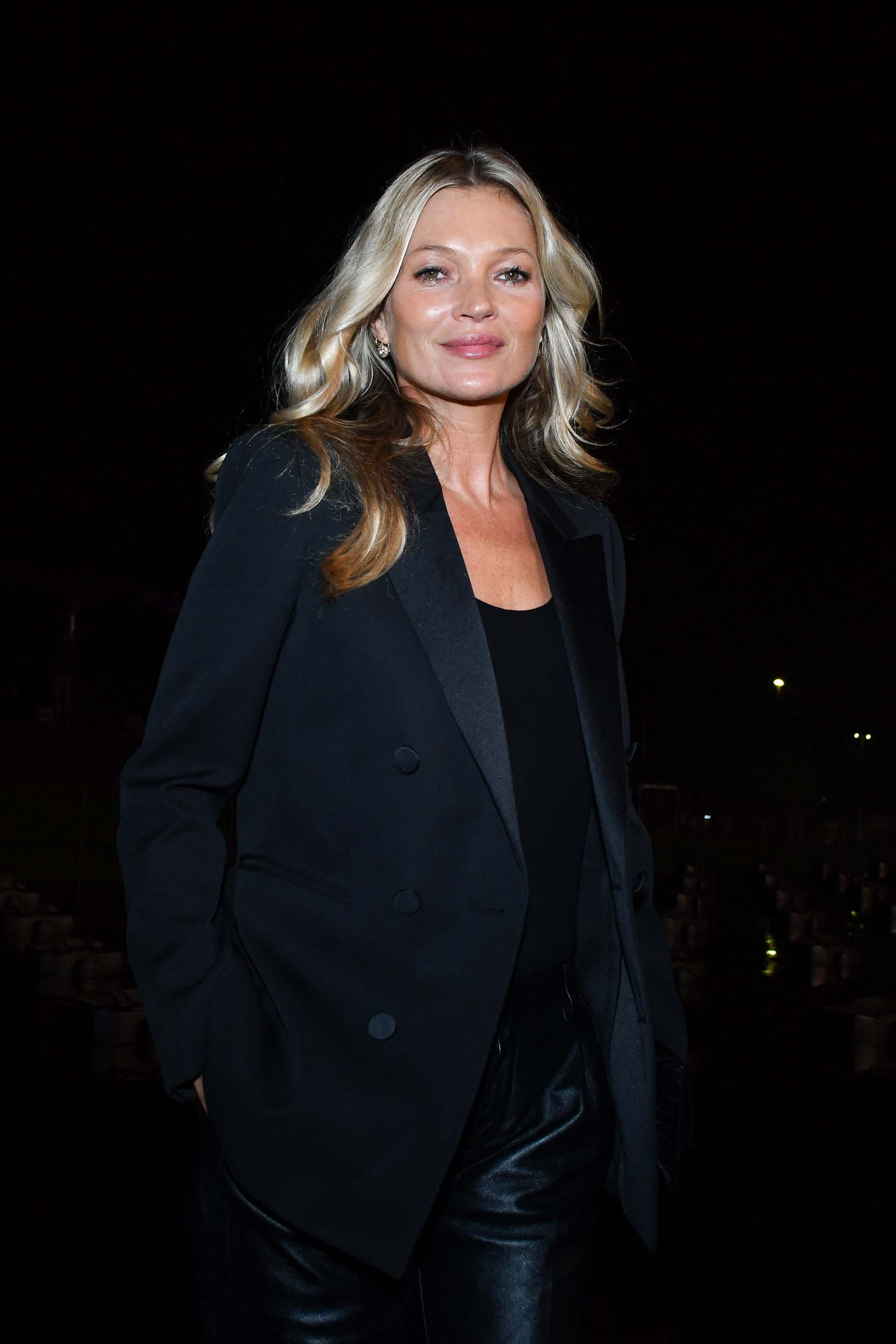 Kate Moss attends Saint Laurent Womenswear fasion show