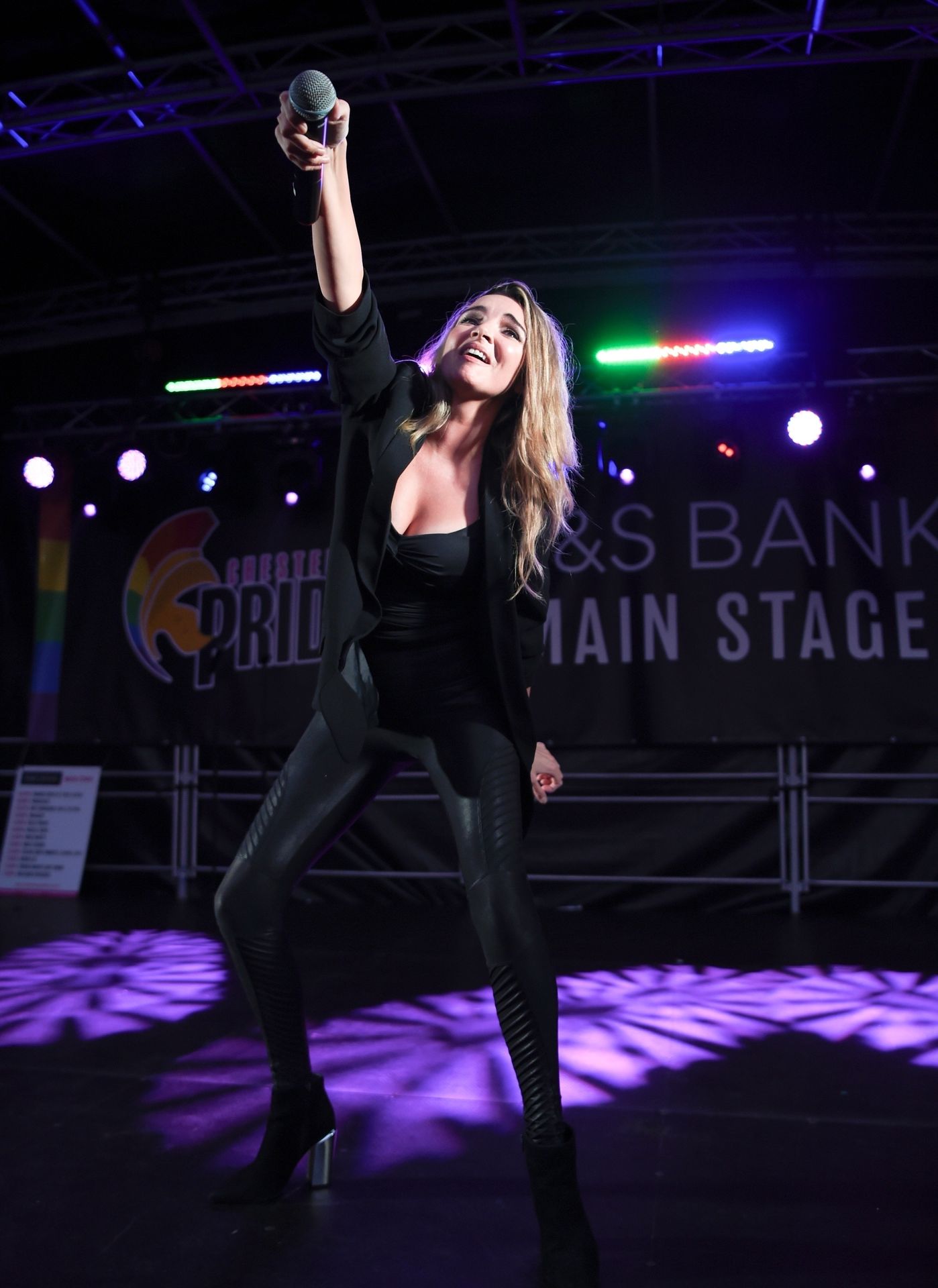 Nadine Coyle performing at Chester Pride
