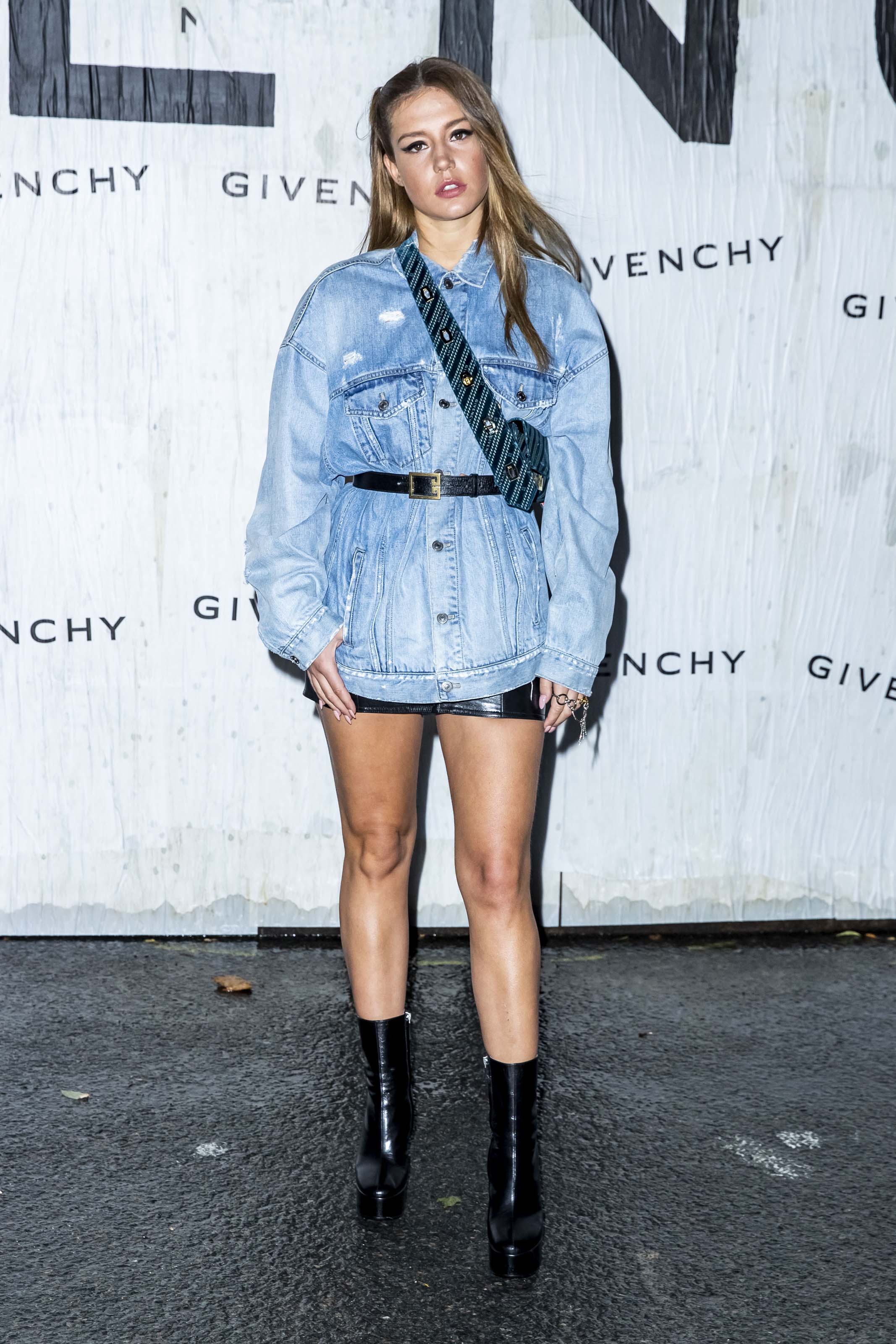 Adele Exarchopoulos attends Givenchy show