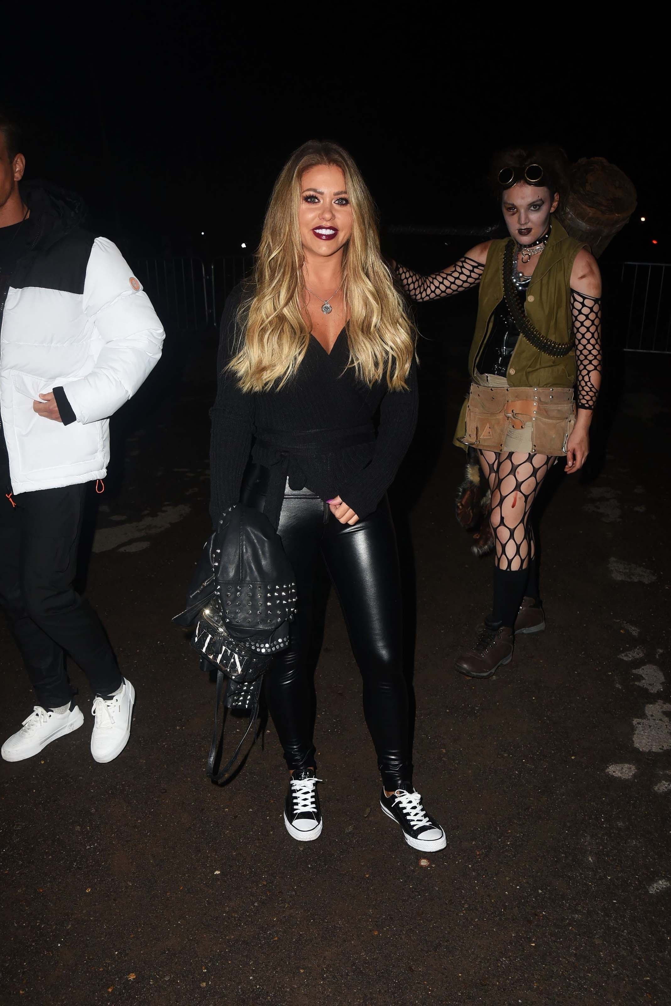 Bianca Gascoigne at the Press Night Tulleys Farm Shocktober