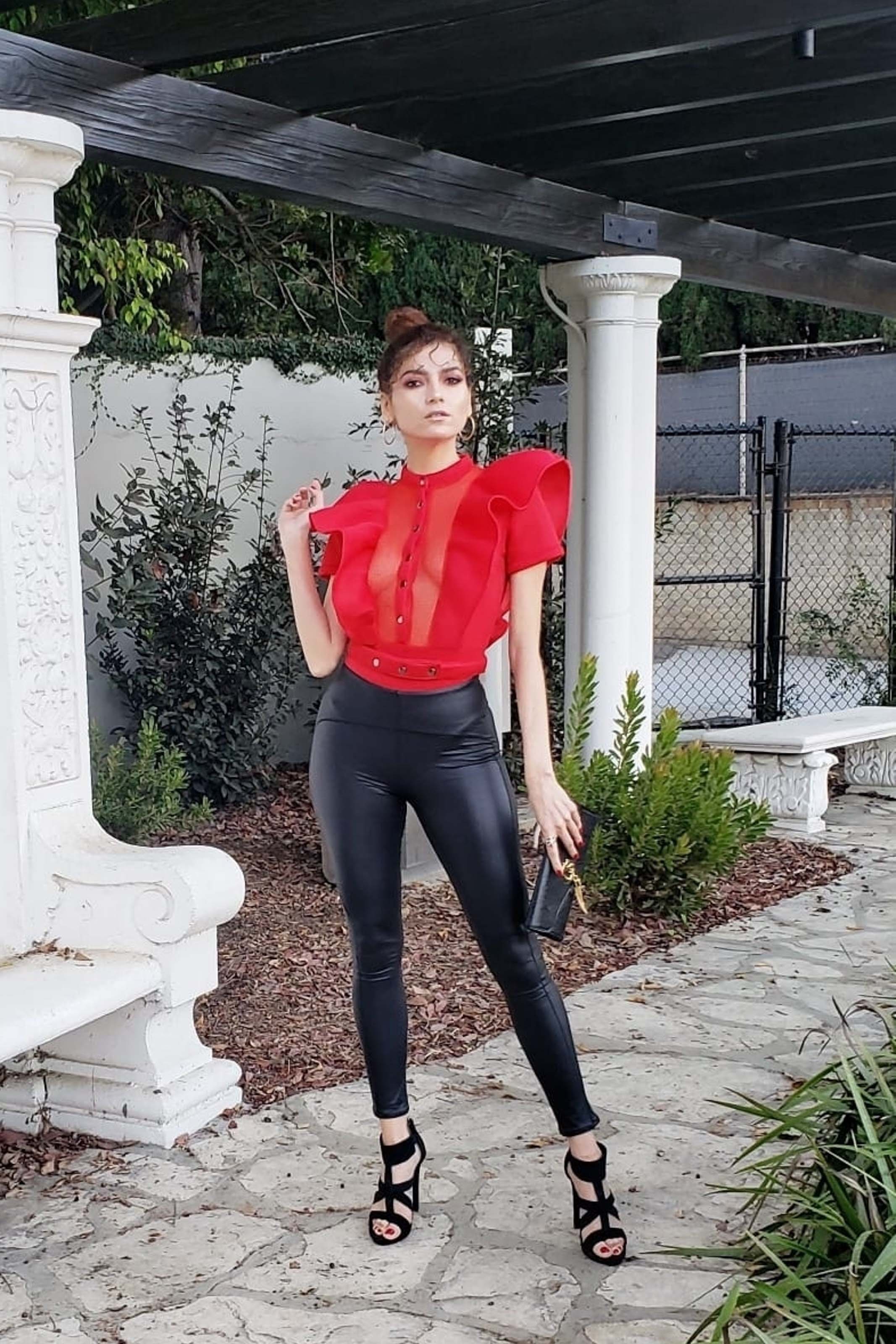 Blanca Blanco seen in a park in LA