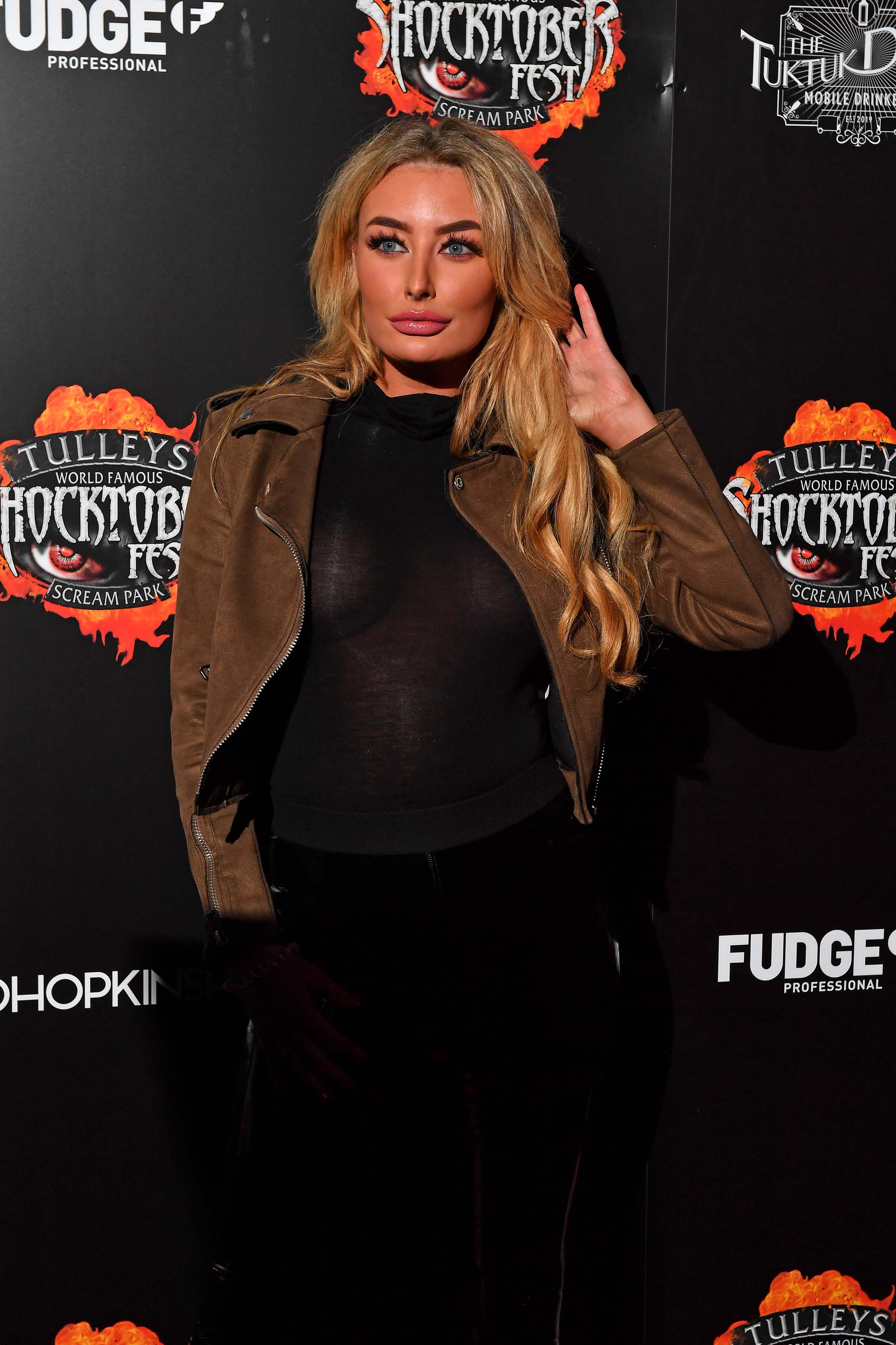 Chloe Crowhurst attends Tulley’s Shocktober Fest Scream Park Press Night