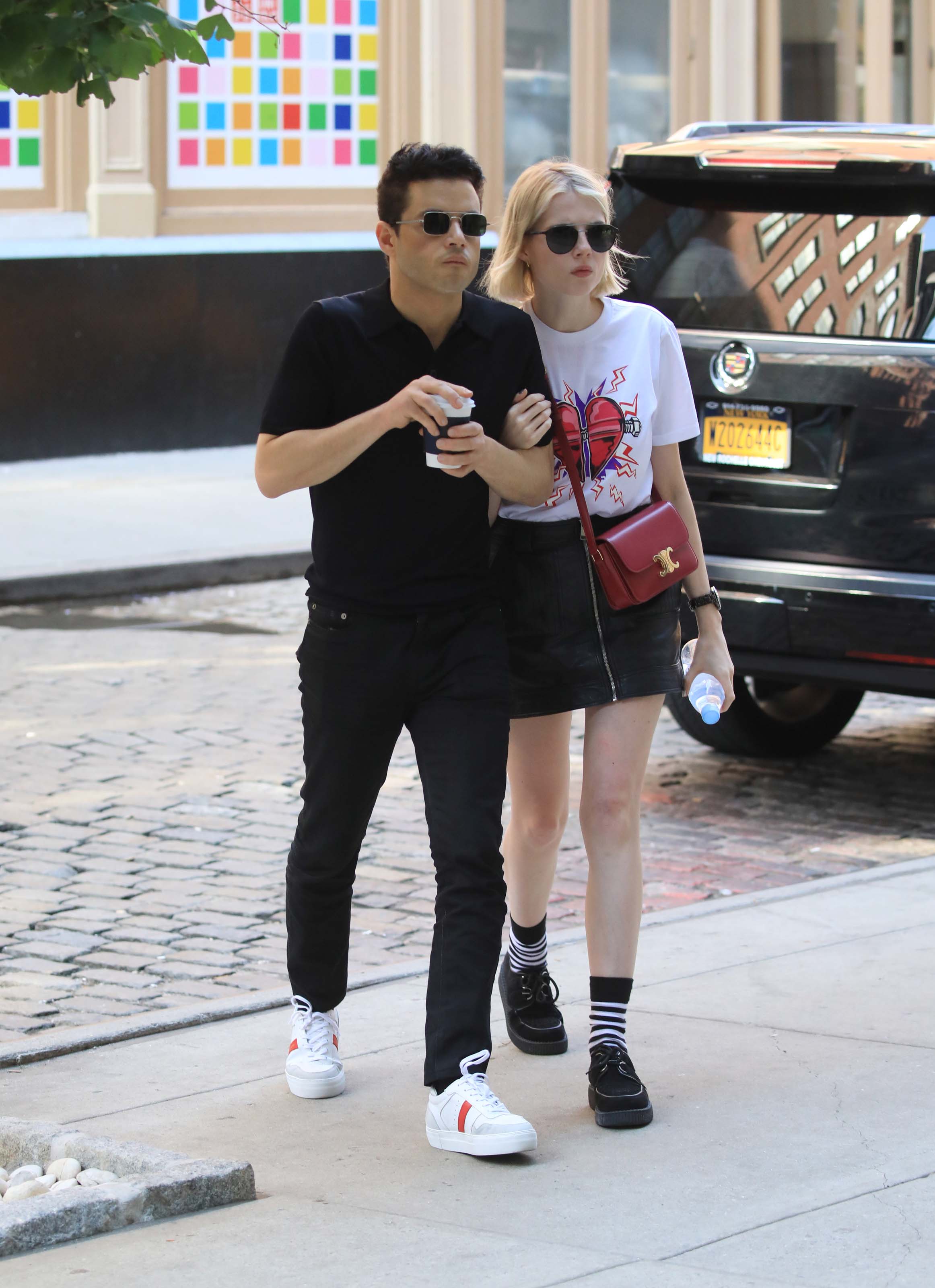 Lucy Boynton stepping out in NYC