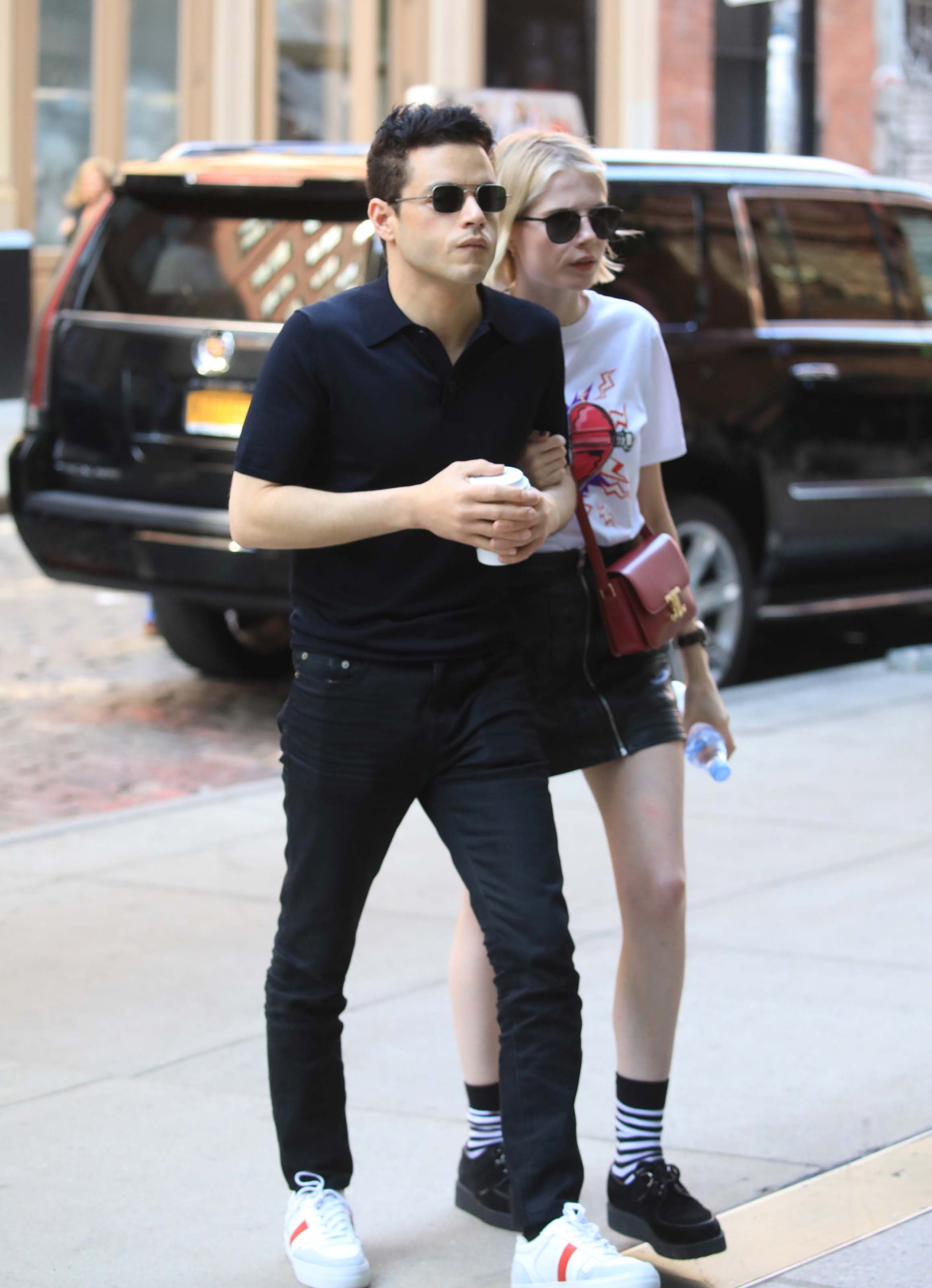 Lucy Boynton stepping out in NYC