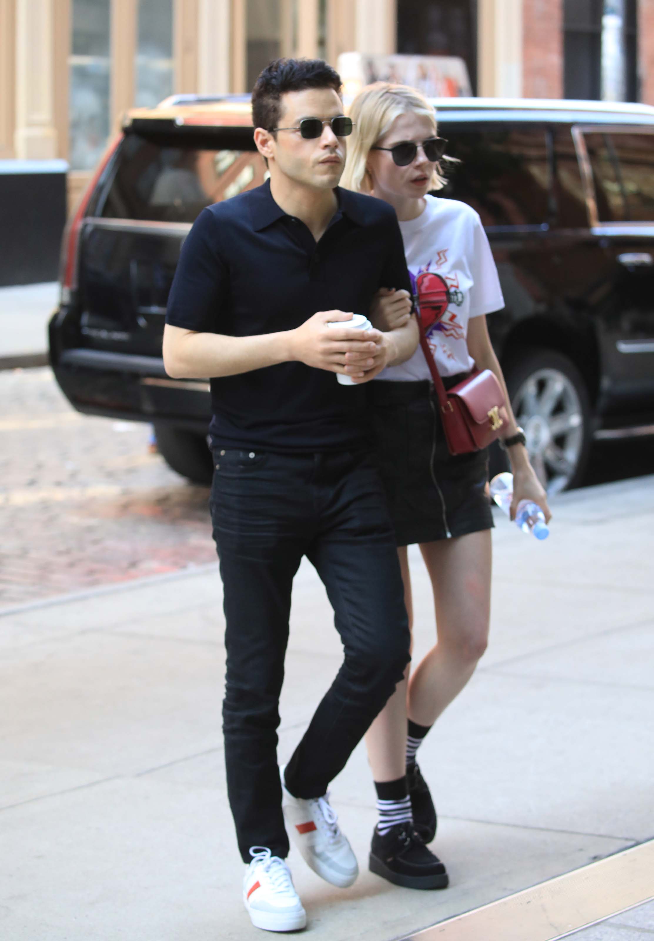 Lucy Boynton stepping out in NYC