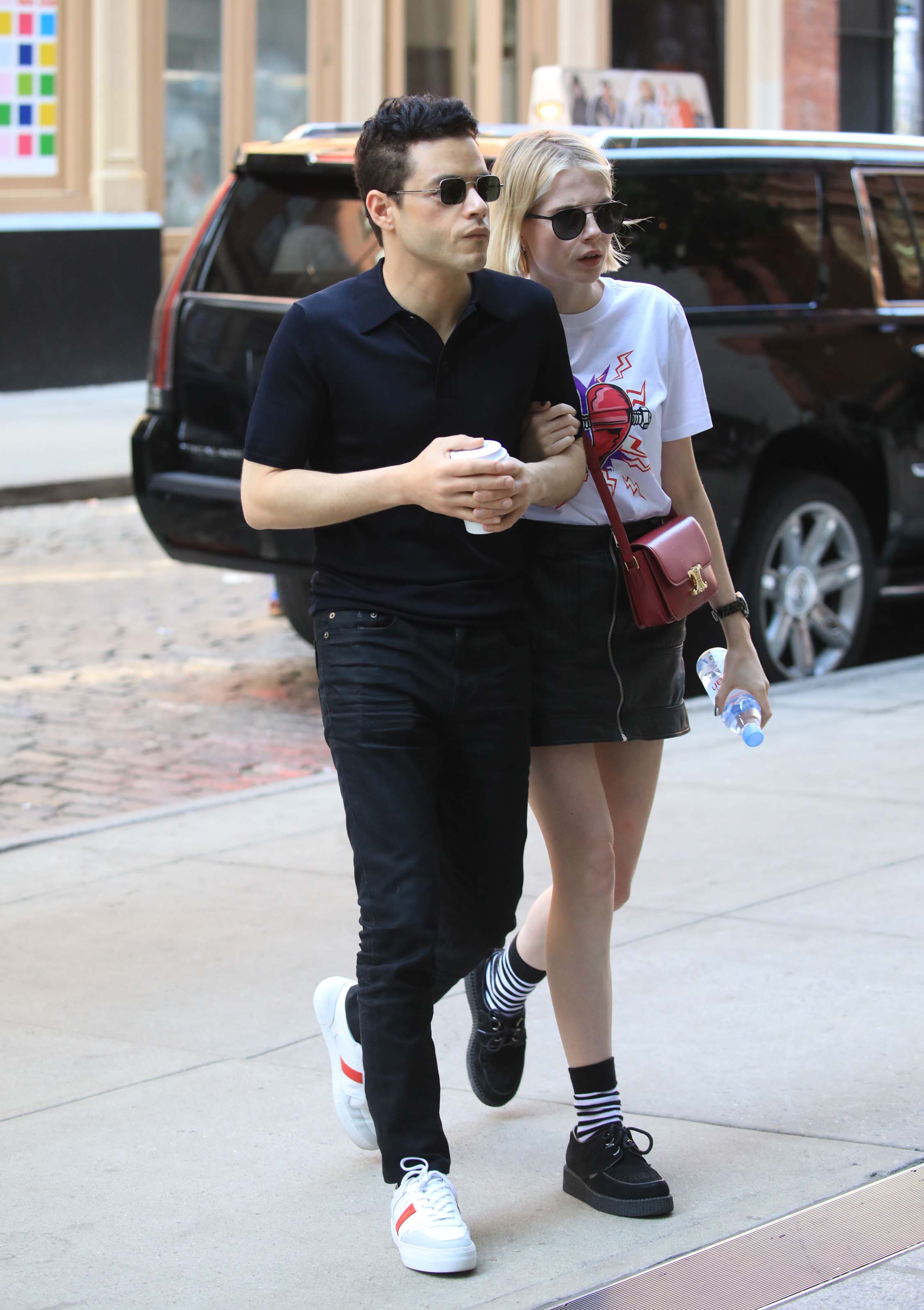 Lucy Boynton stepping out in NYC