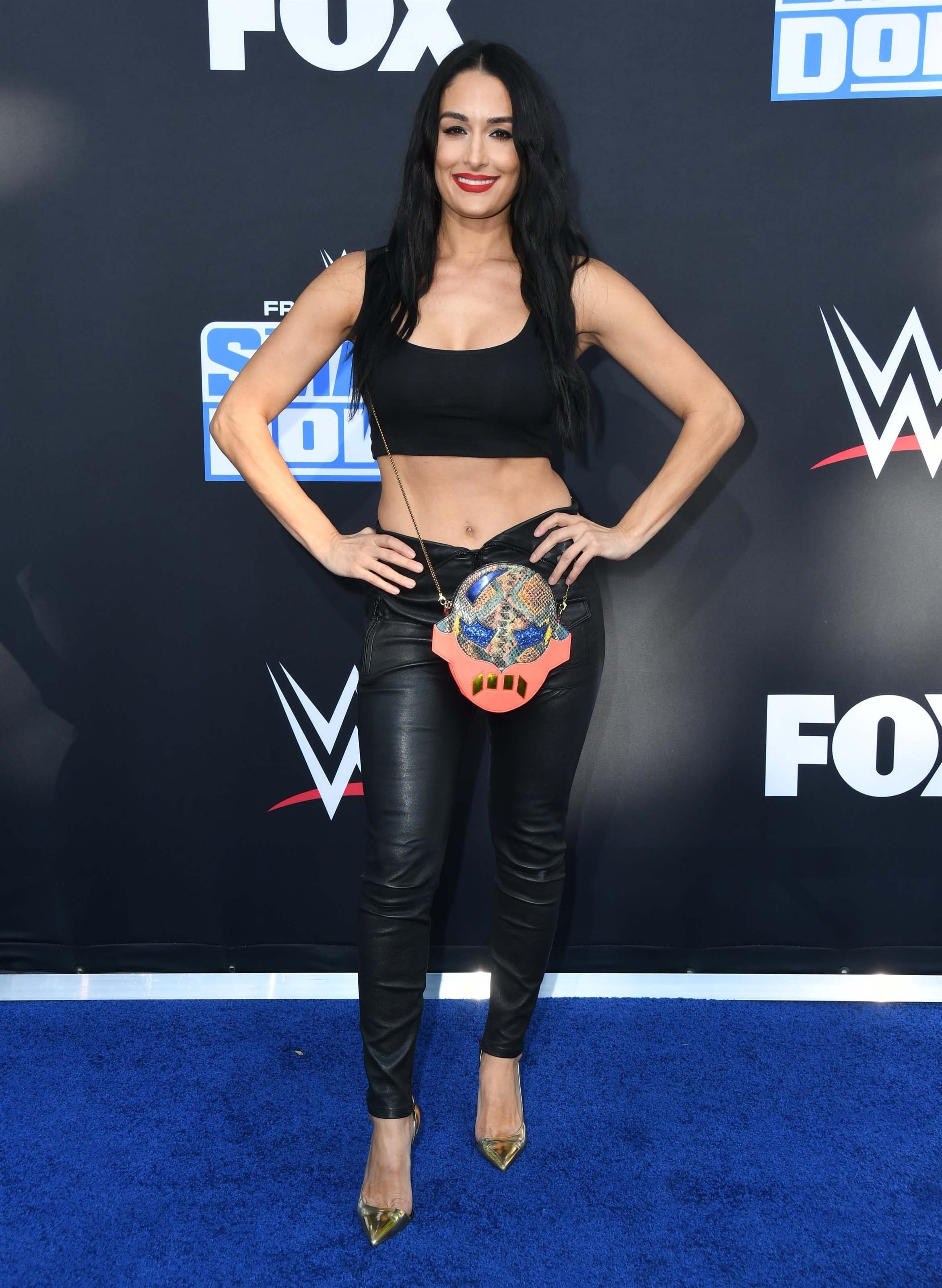 Nikki Bella attends WWE 20th Anniversary Celebration Marking Premiere of WWE Friday Night SmackDown