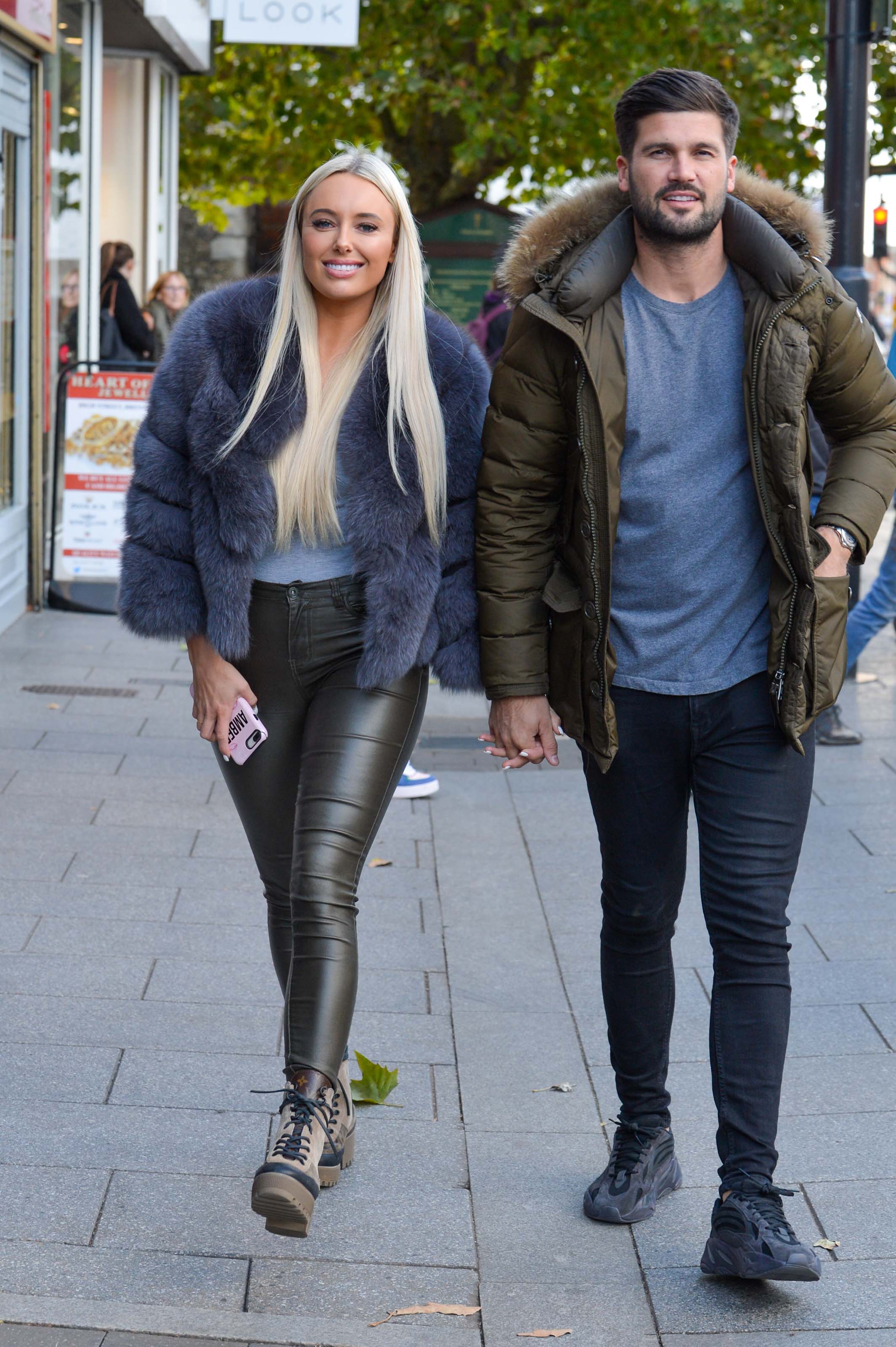 Amber Turner filming Towie