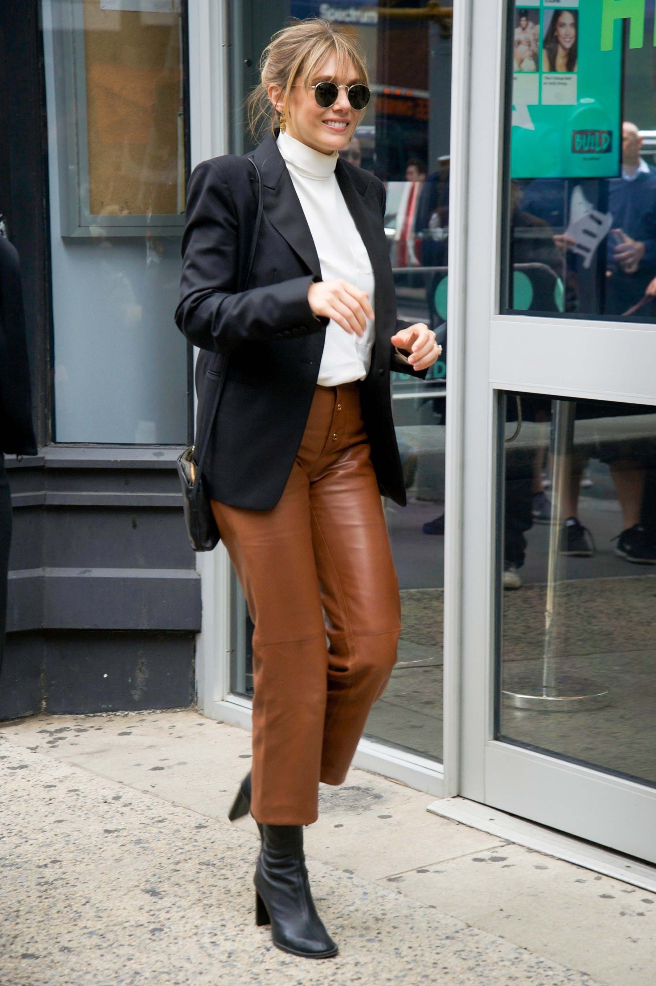 Elizabeth Olsen out in NYC
