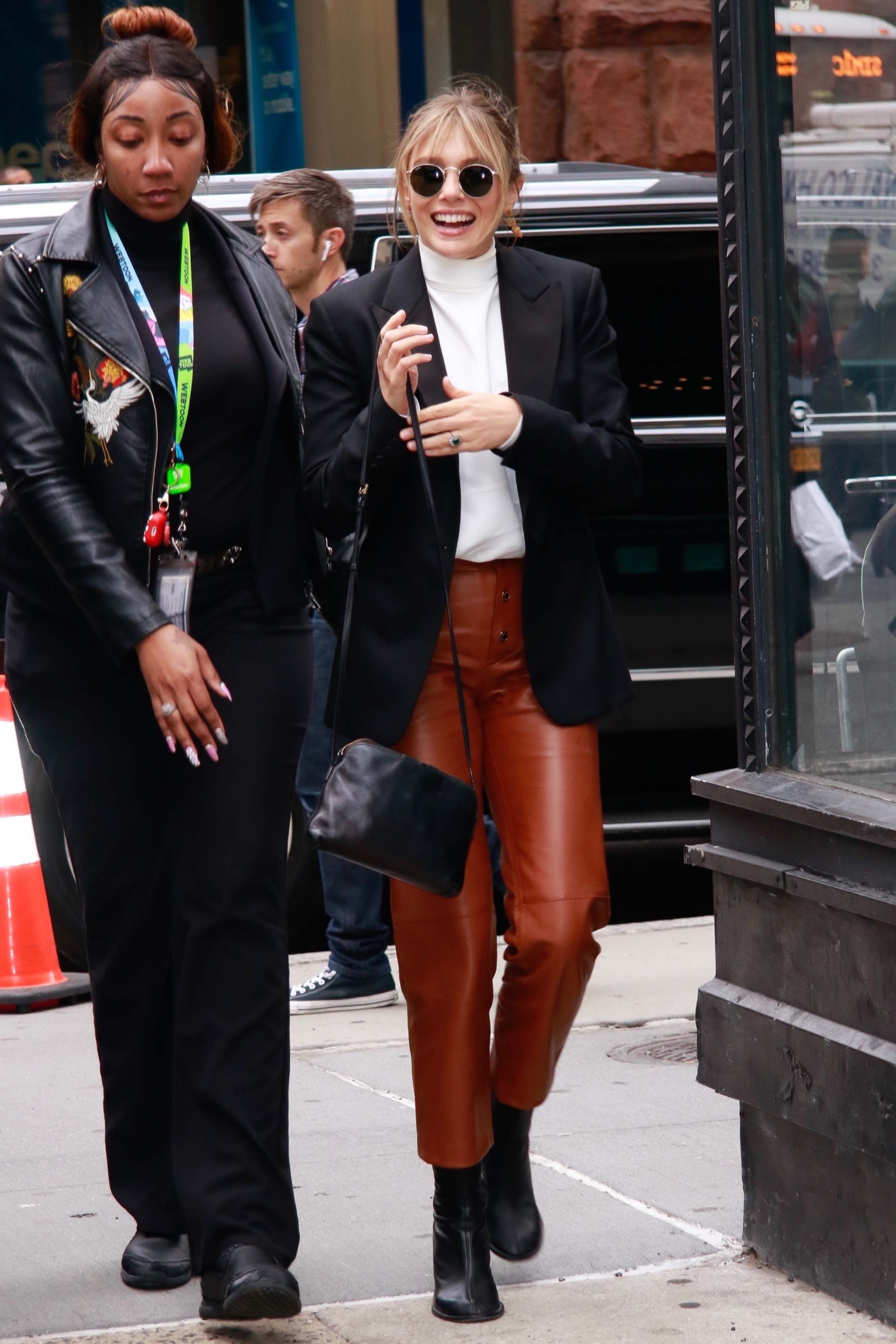 Elizabeth Olsen out in NYC