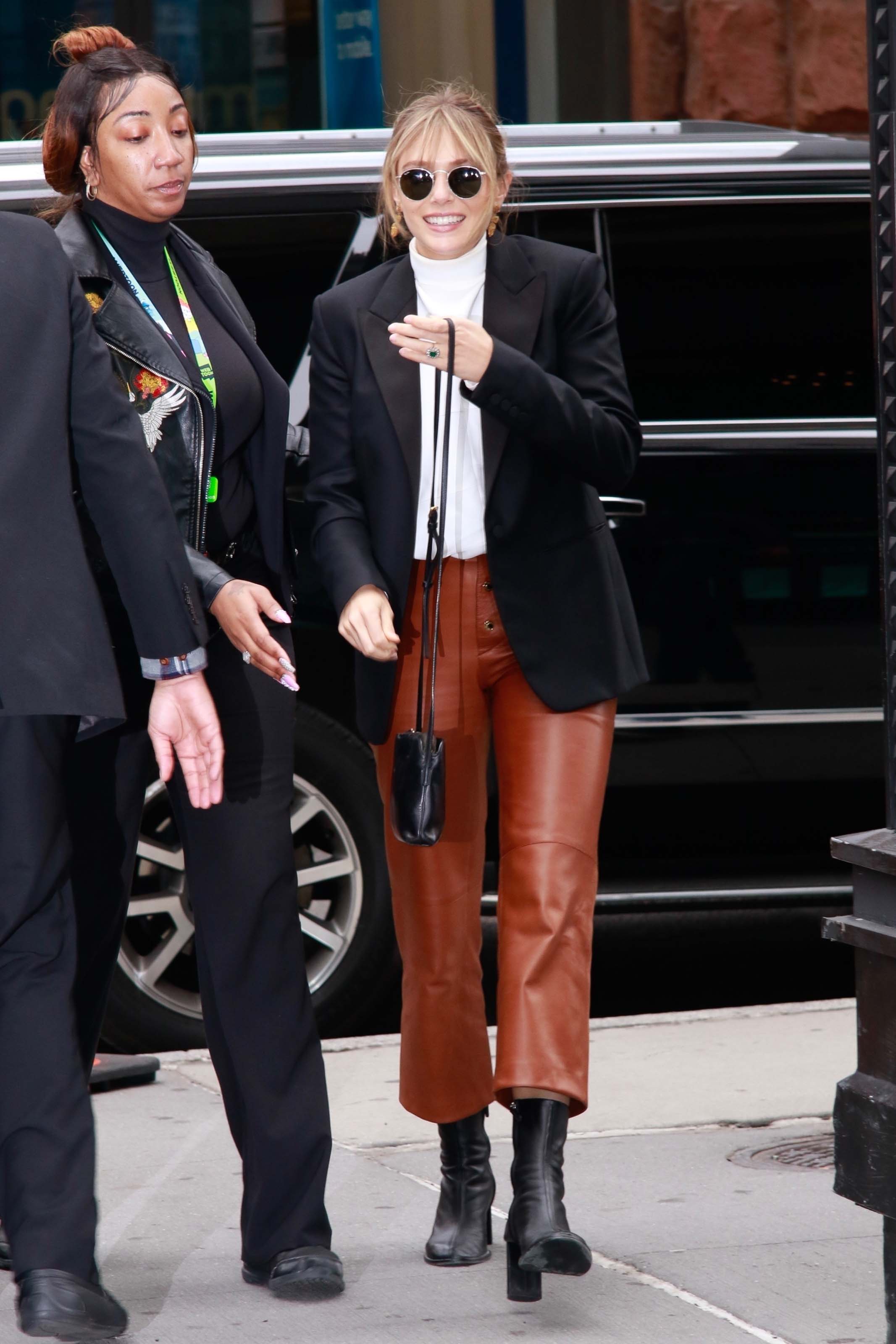 Elizabeth Olsen out in NYC