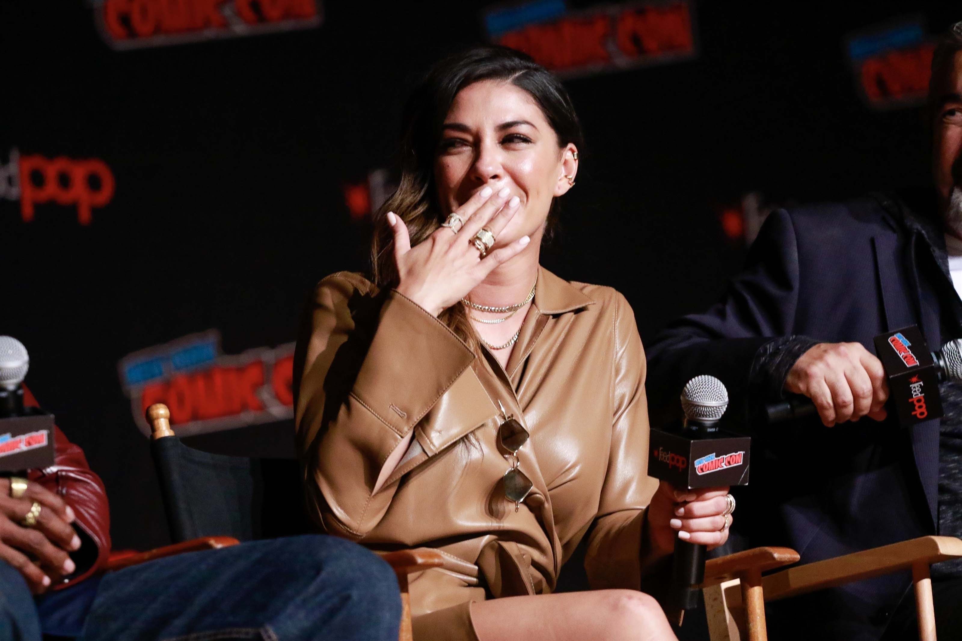 Jessica Szohr attends Hulu’s The Orville Cast Interview Panel