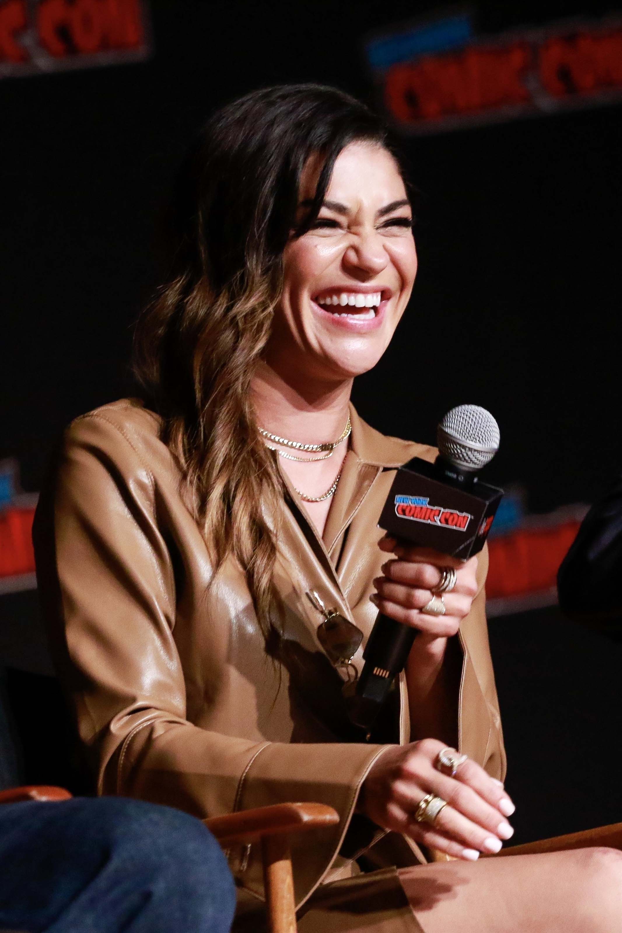Jessica Szohr attends Hulu’s The Orville Cast Interview Panel