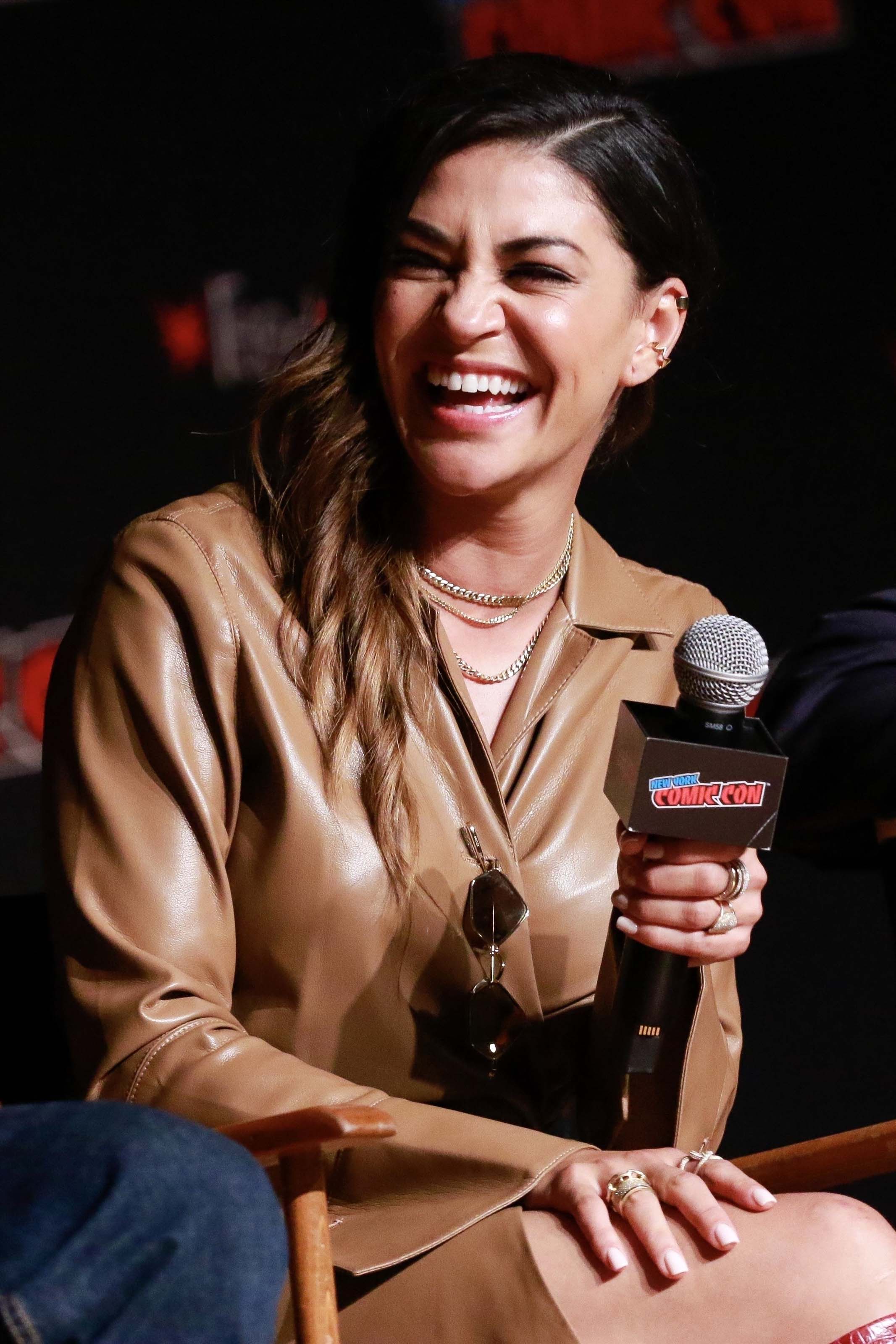 Jessica Szohr attends Hulu’s The Orville Cast Interview Panel