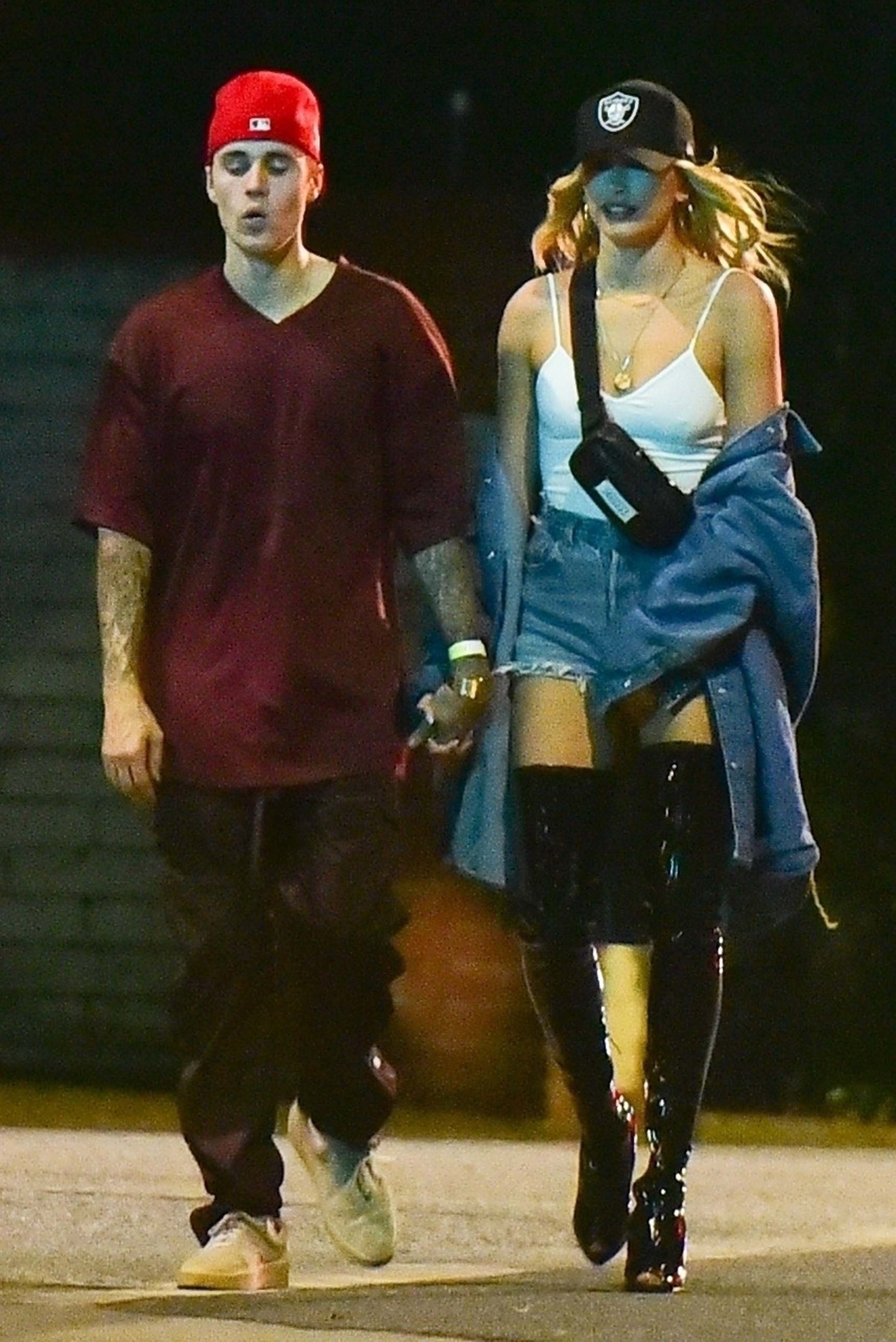 Hailey Bieber seen out partying in Beverly Hills