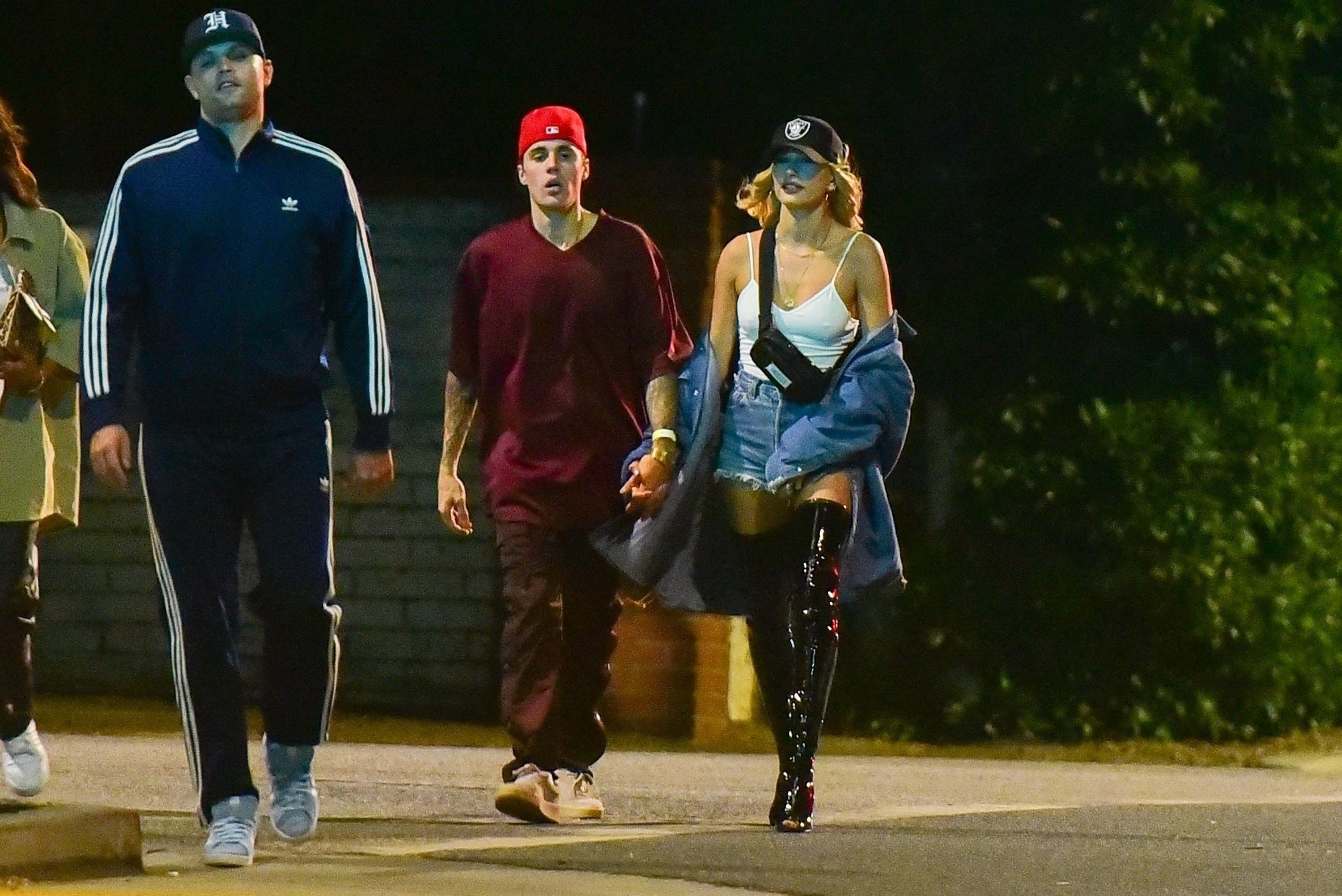 Hailey Bieber seen out partying in Beverly Hills