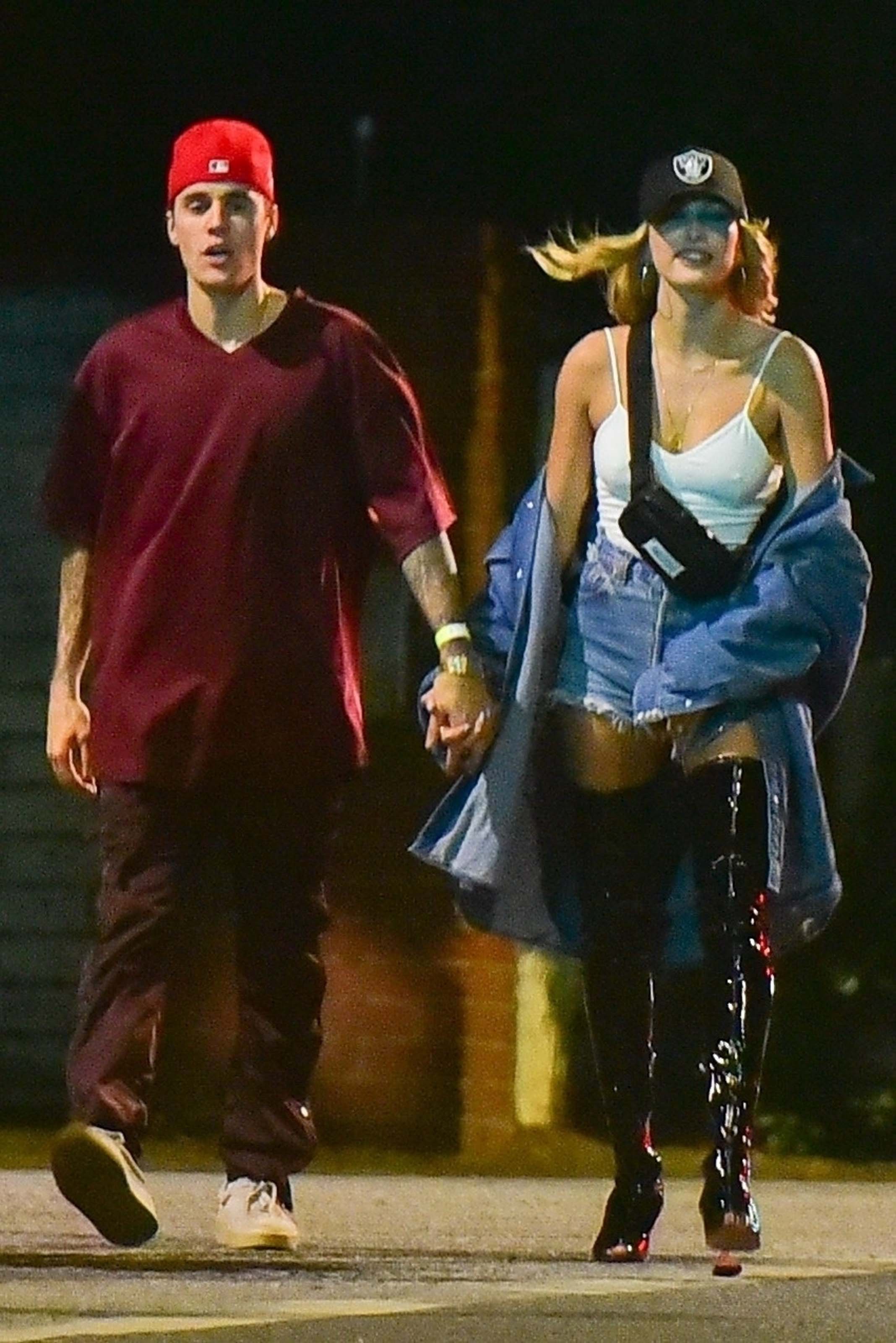 Hailey Bieber seen out partying in Beverly Hills