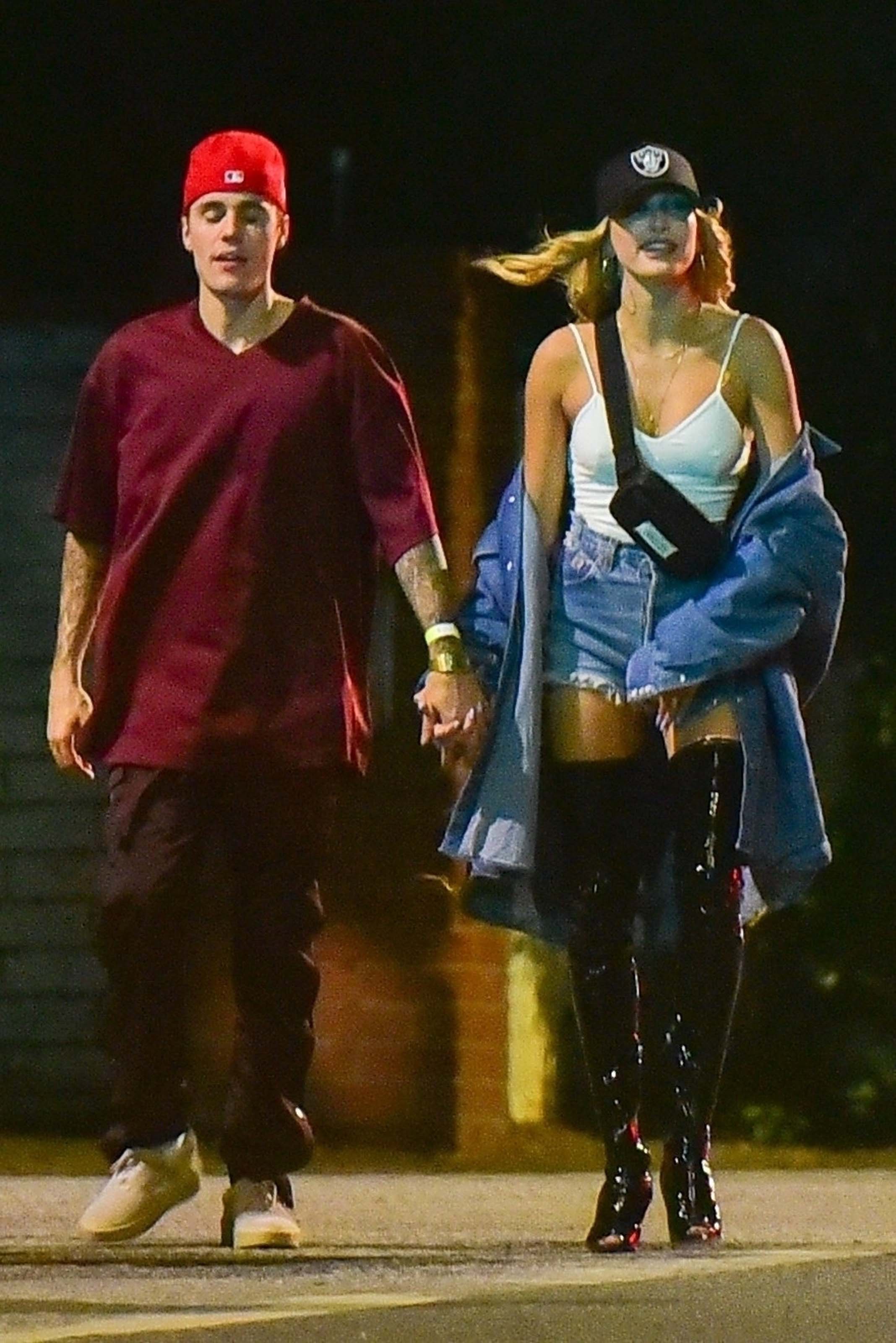 Hailey Bieber seen out partying in Beverly Hills