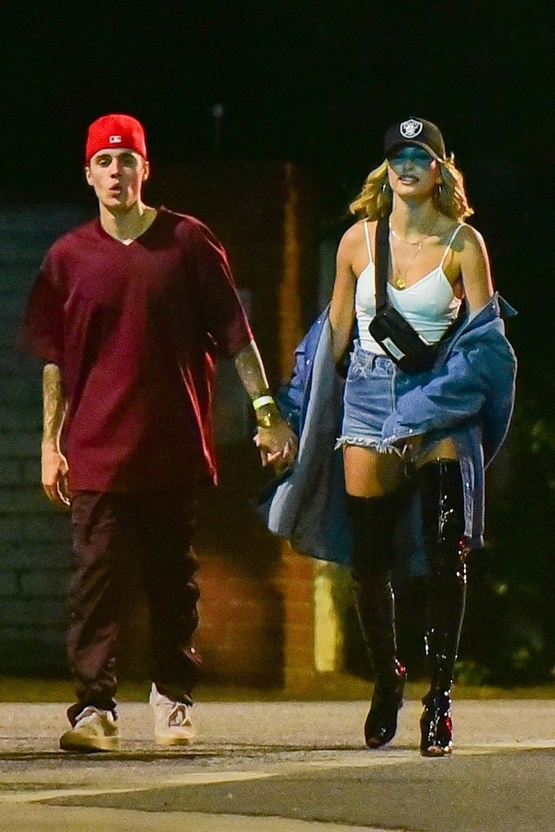 Hailey Bieber seen out partying in Beverly Hills