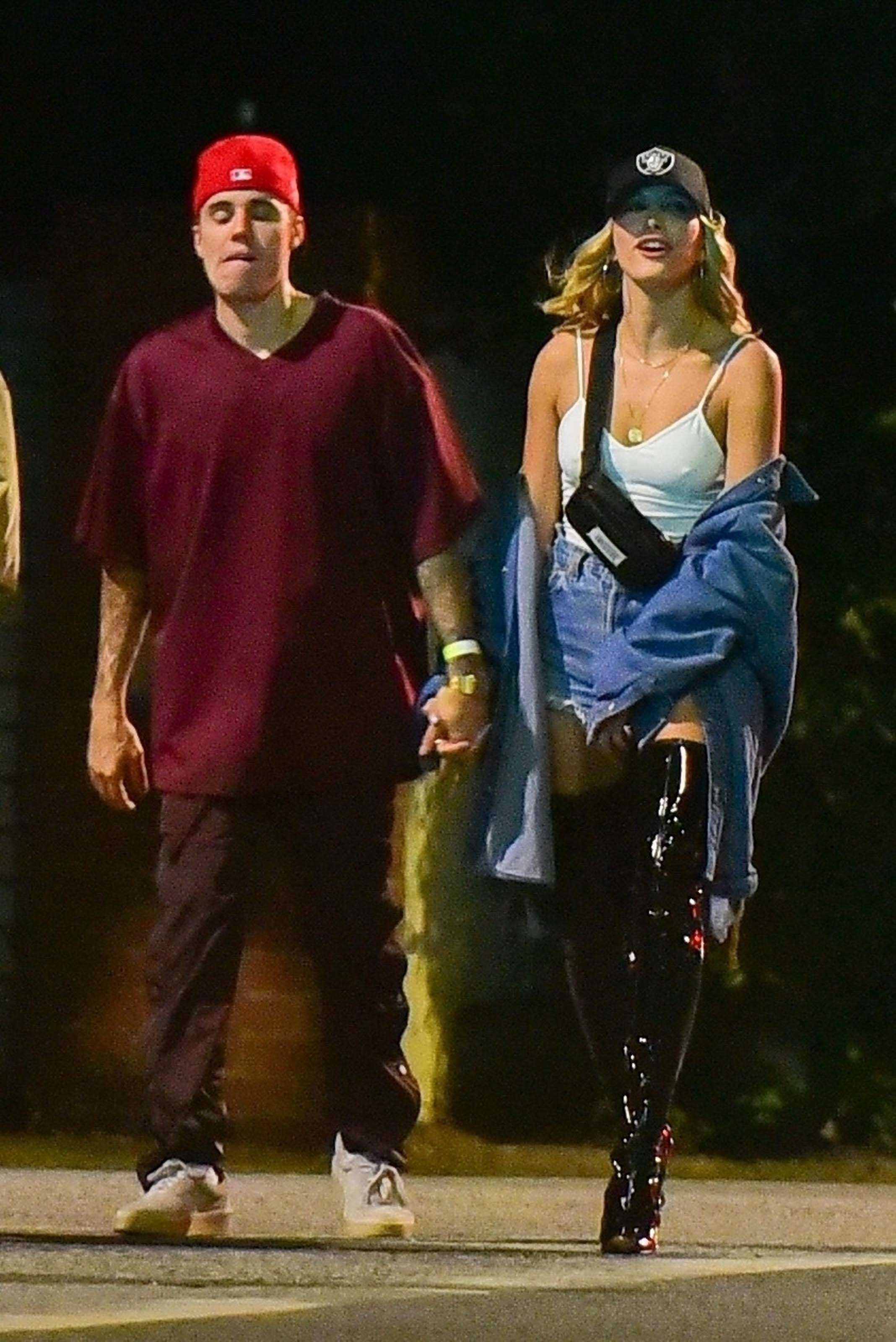 Hailey Bieber seen out partying in Beverly Hills