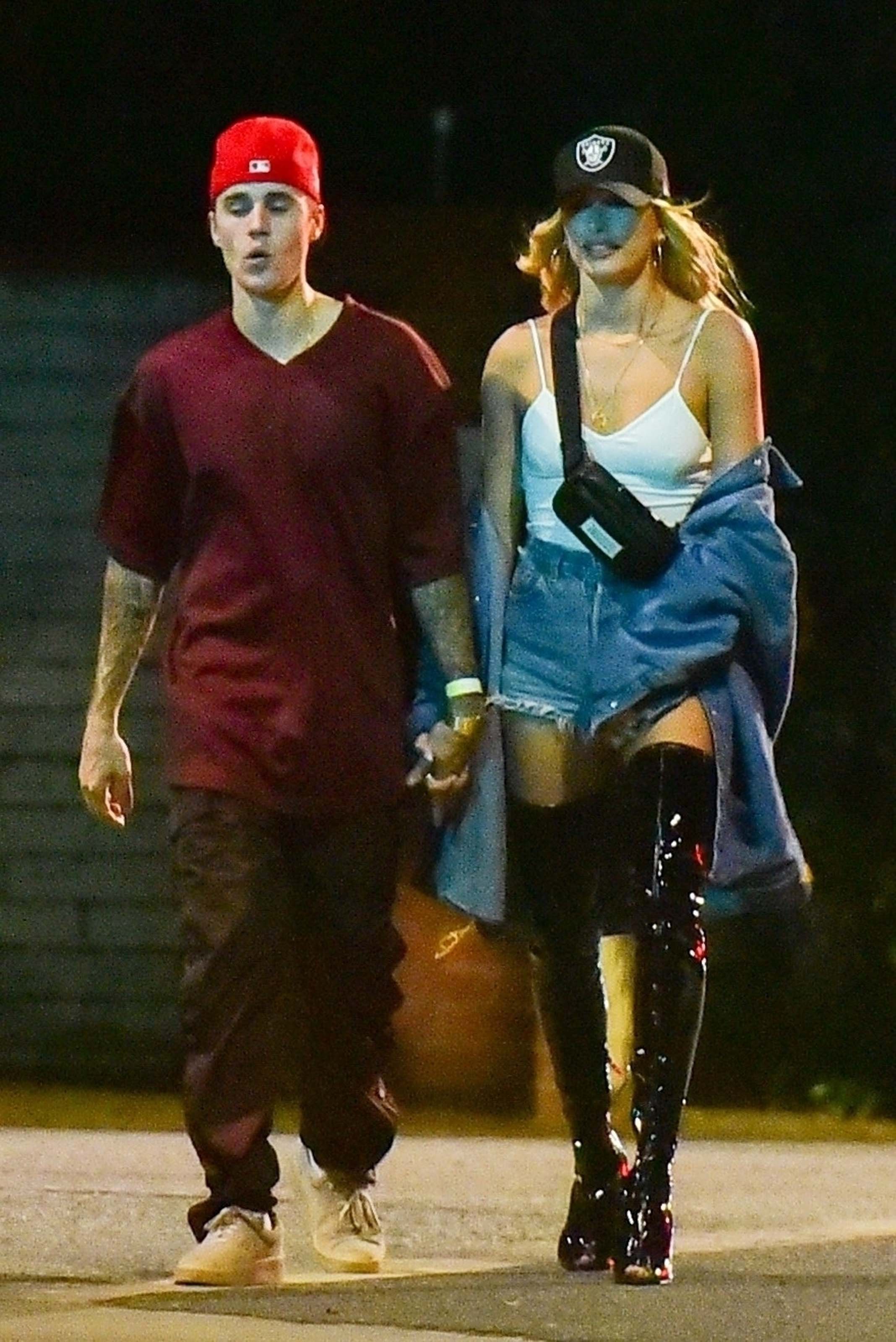 Hailey Bieber seen out partying in Beverly Hills