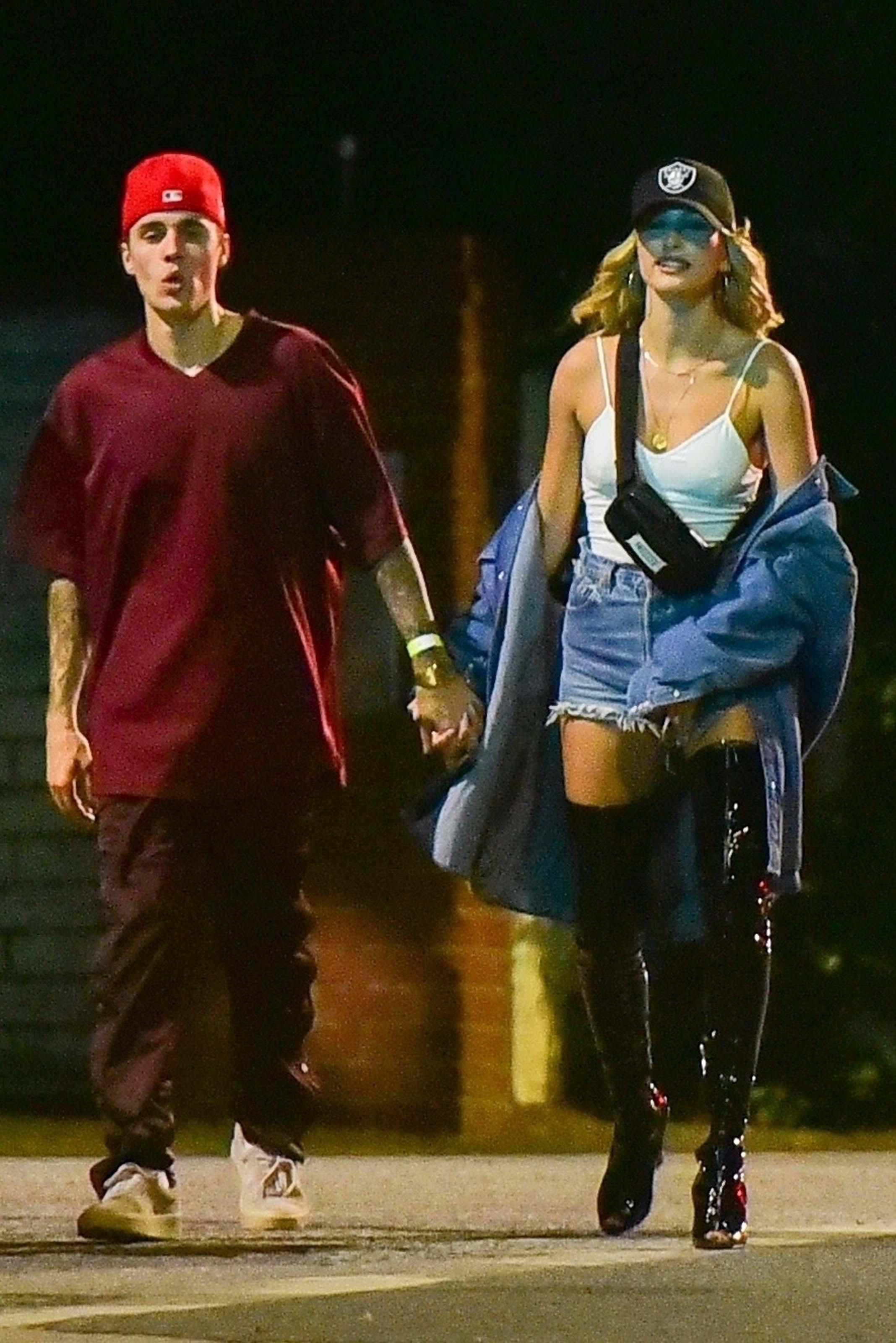 Hailey Bieber seen out partying in Beverly Hills