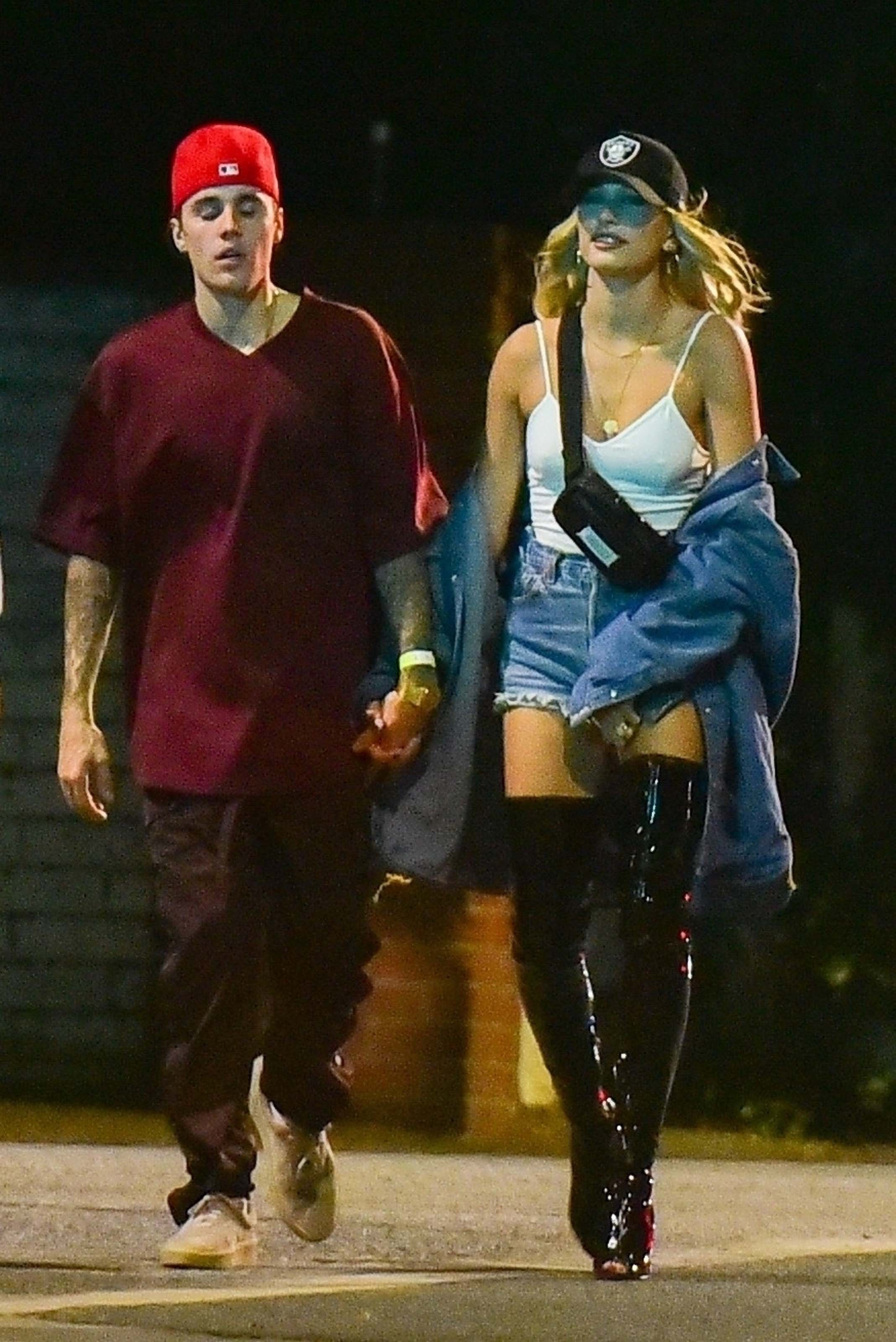 Hailey Bieber seen out partying in Beverly Hills