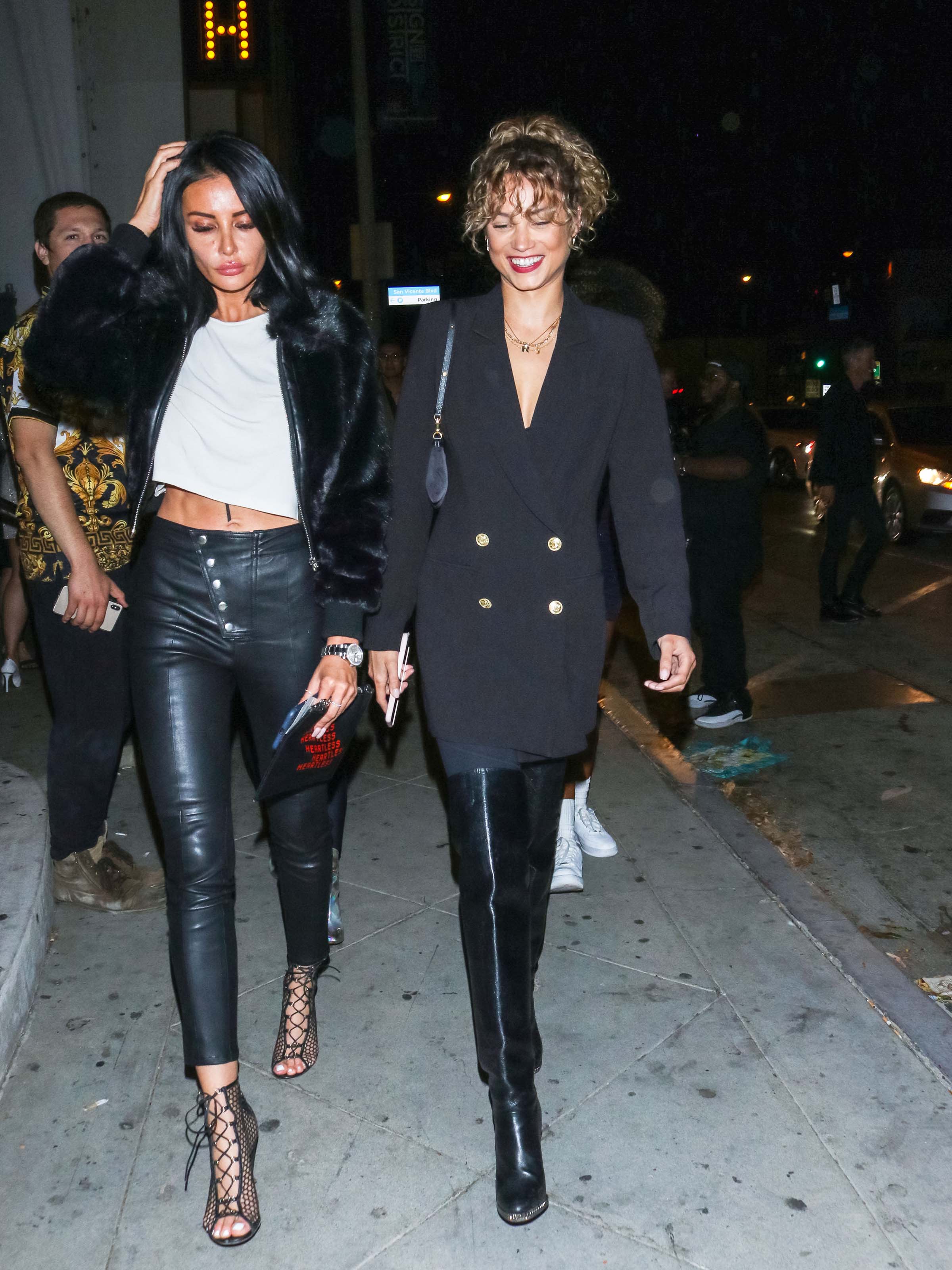 Rose Bertram seen outside Delilah Nightclub