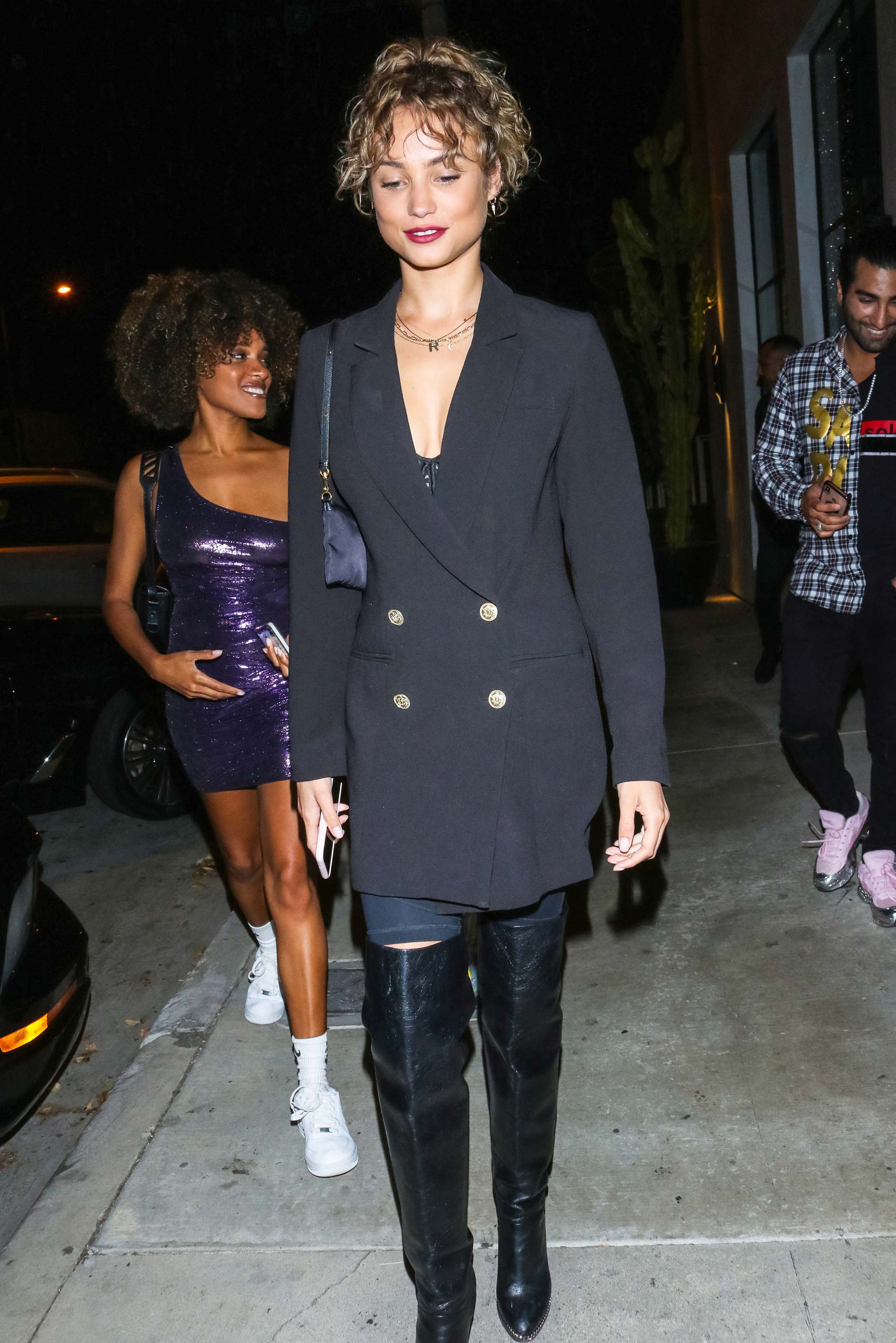 Rose Bertram seen outside Delilah Nightclub