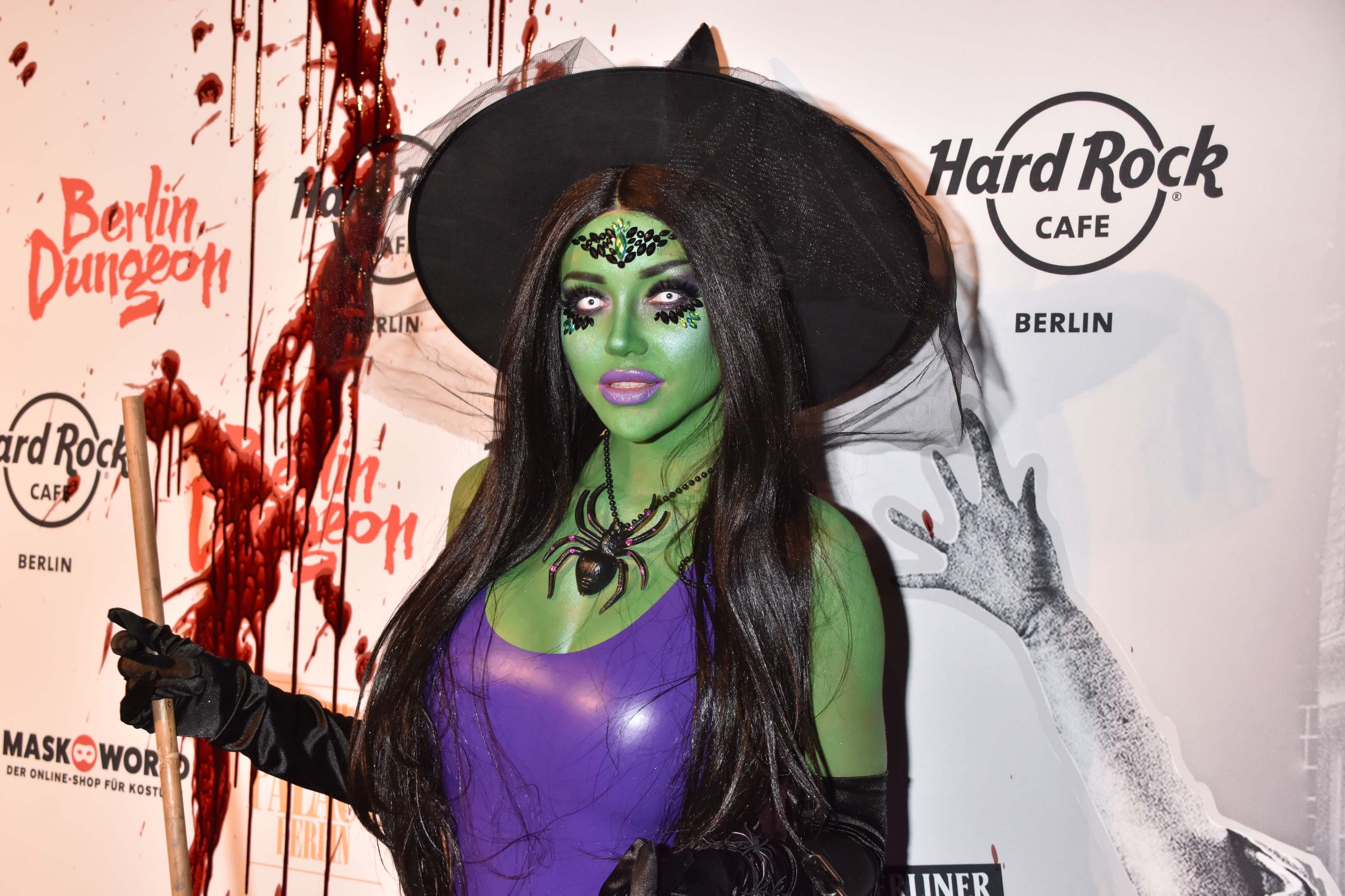 Cathy Lugner attends Halloween-Party