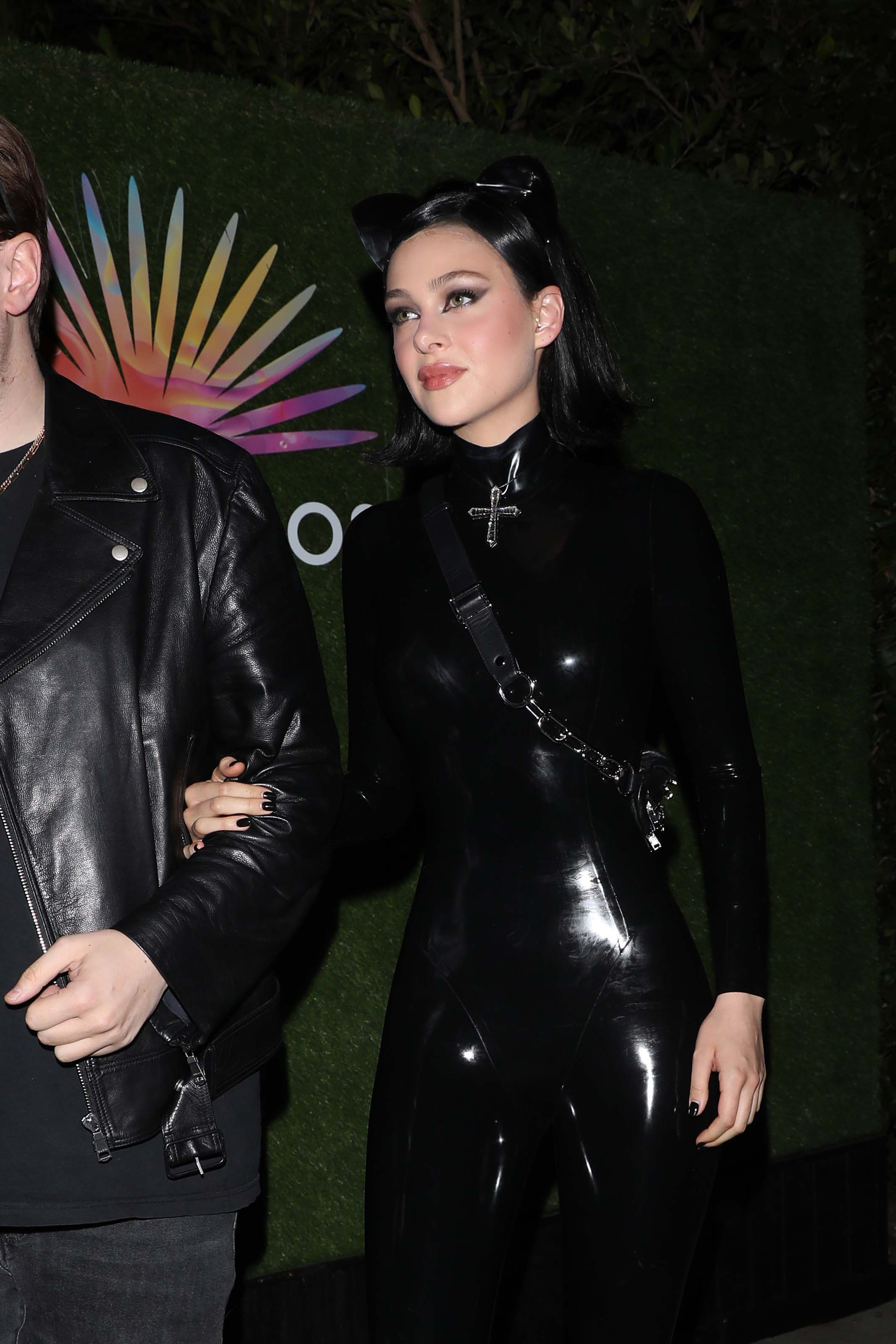 Nicola Peltz and her friend head to the 2019 Casamigos Halloween party