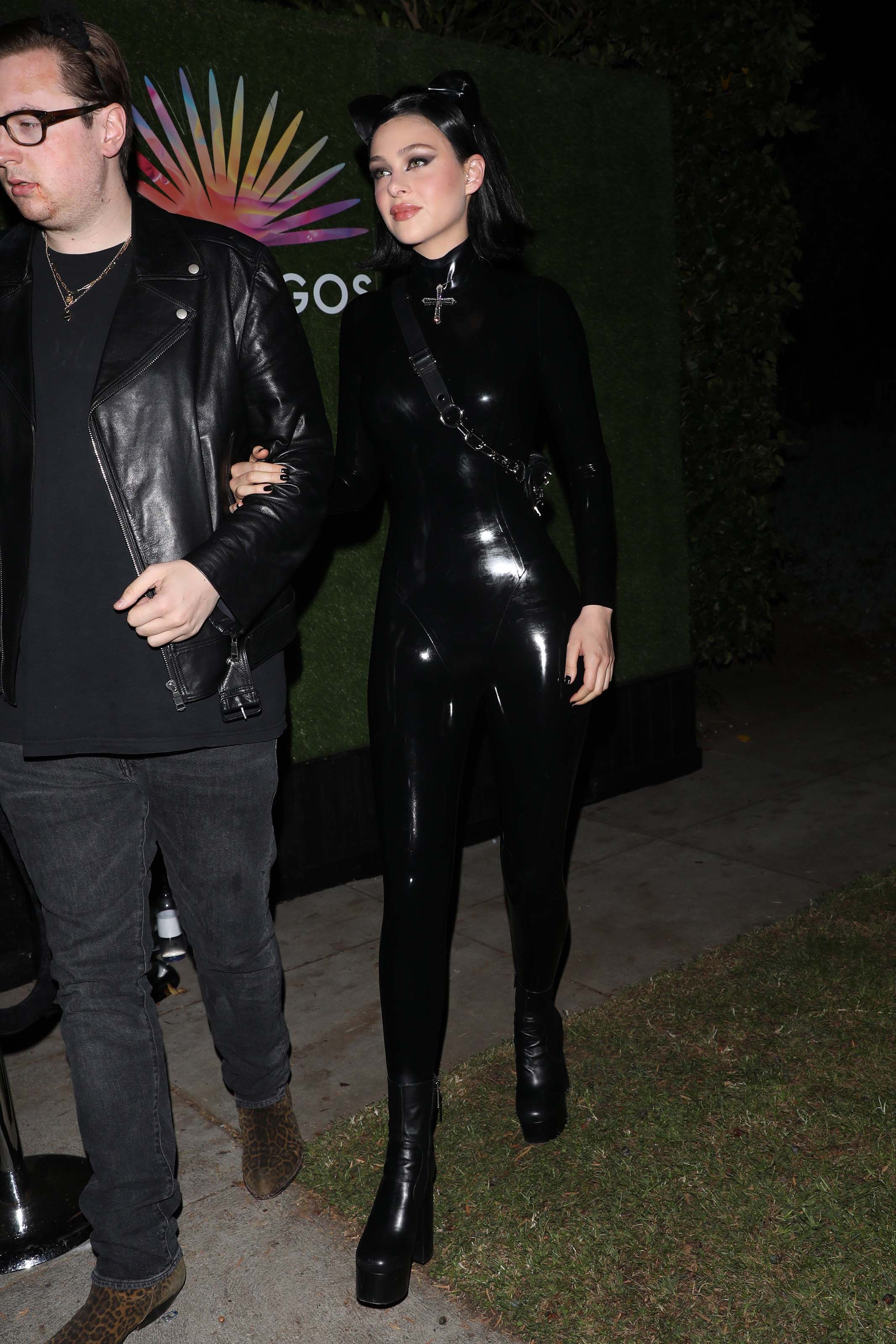 Nicola Peltz and her friend head to the 2019 Casamigos Halloween party