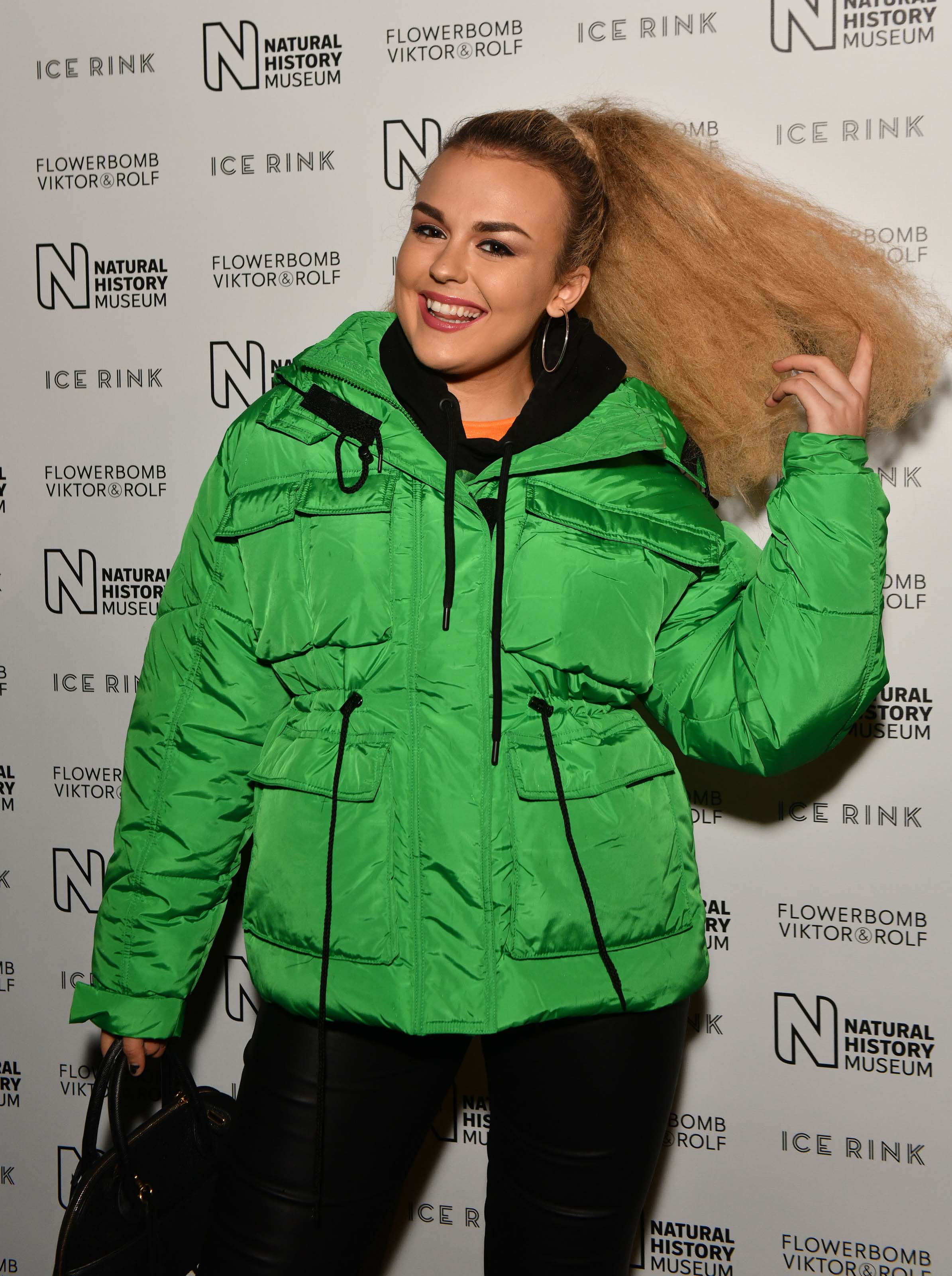 Tallia Storm attends Natural History Museum Ice Rink Launch Party