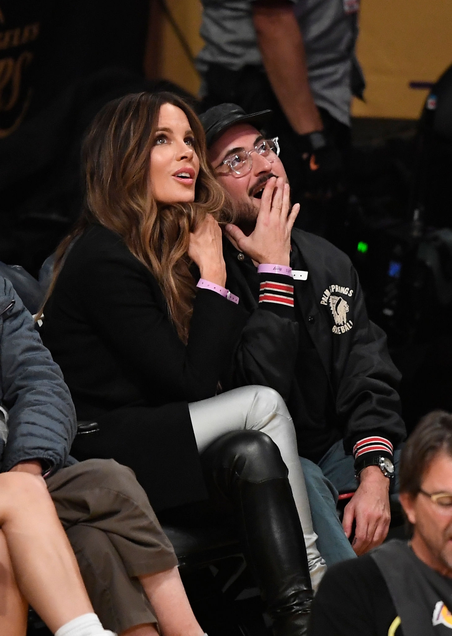 Kate Beckinsale attends Miami Heat vs Los Angeles Lakers