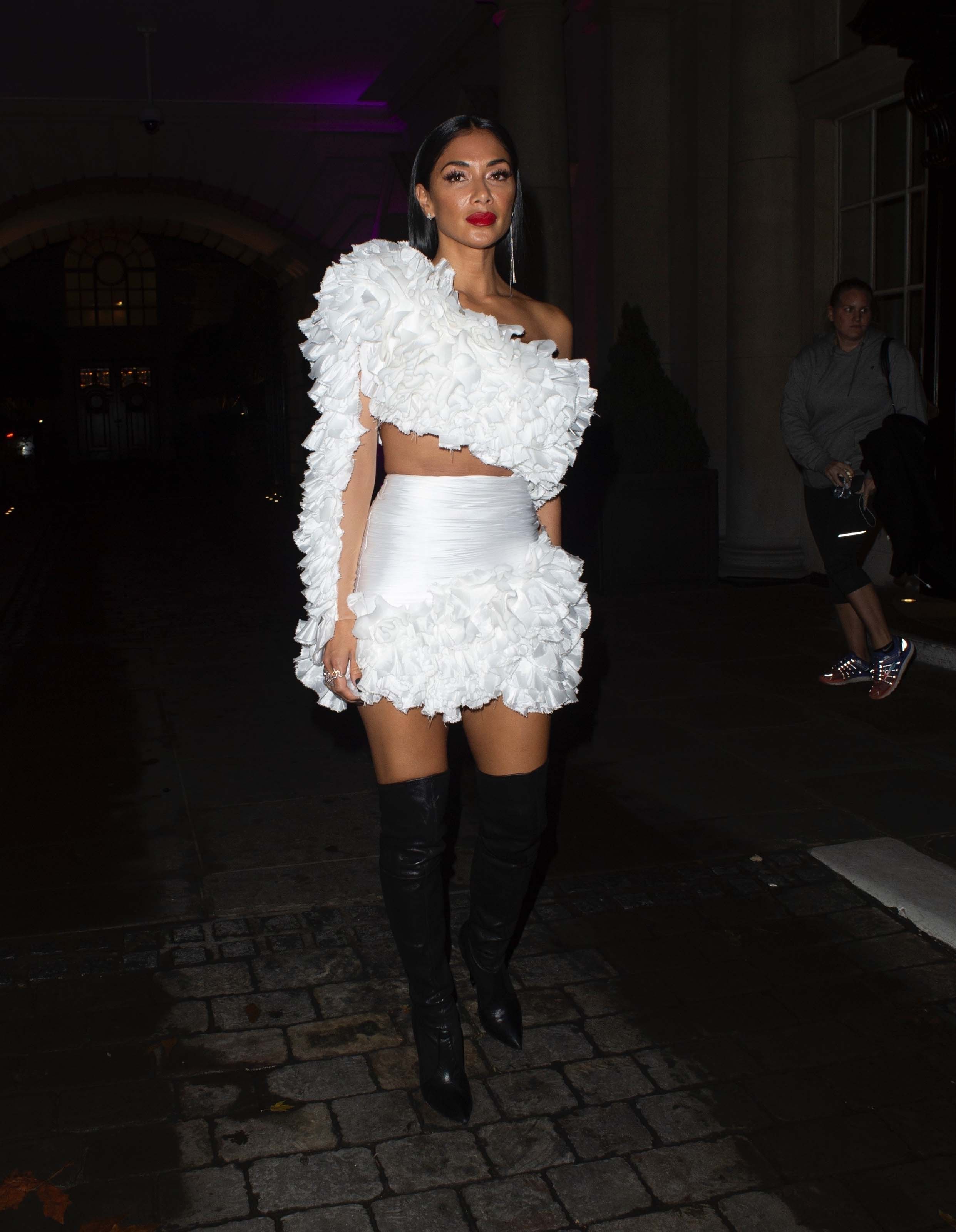 Nicole Scherzinger arriving at her hotel