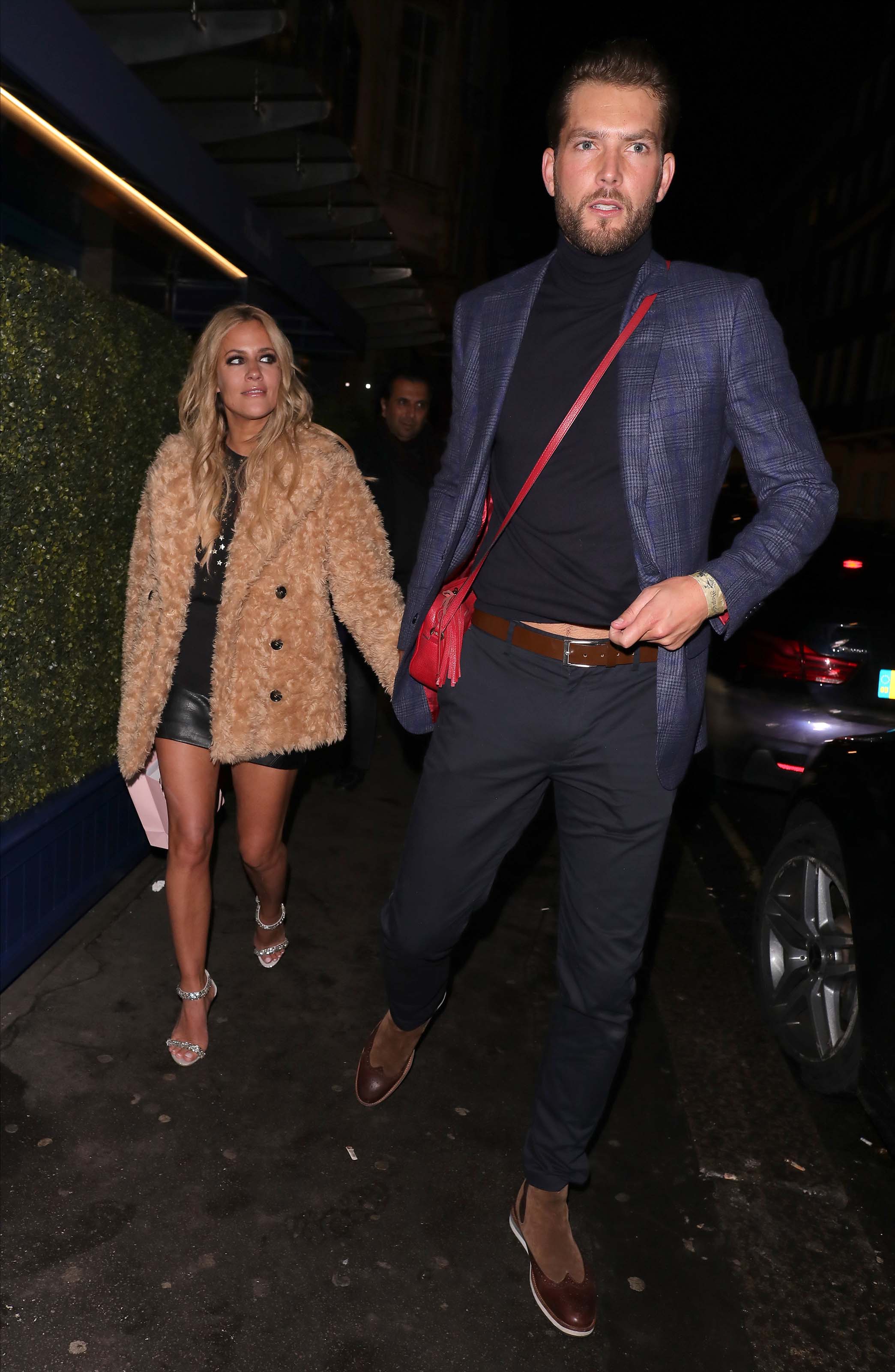 Caroline Flack at Bagatelle restaurant