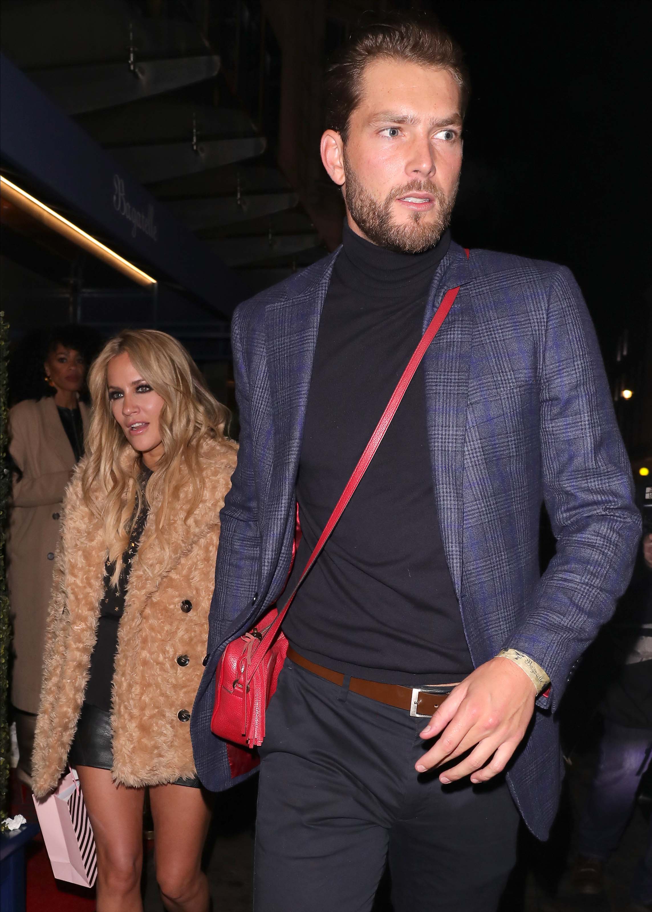 Caroline Flack at Bagatelle restaurant