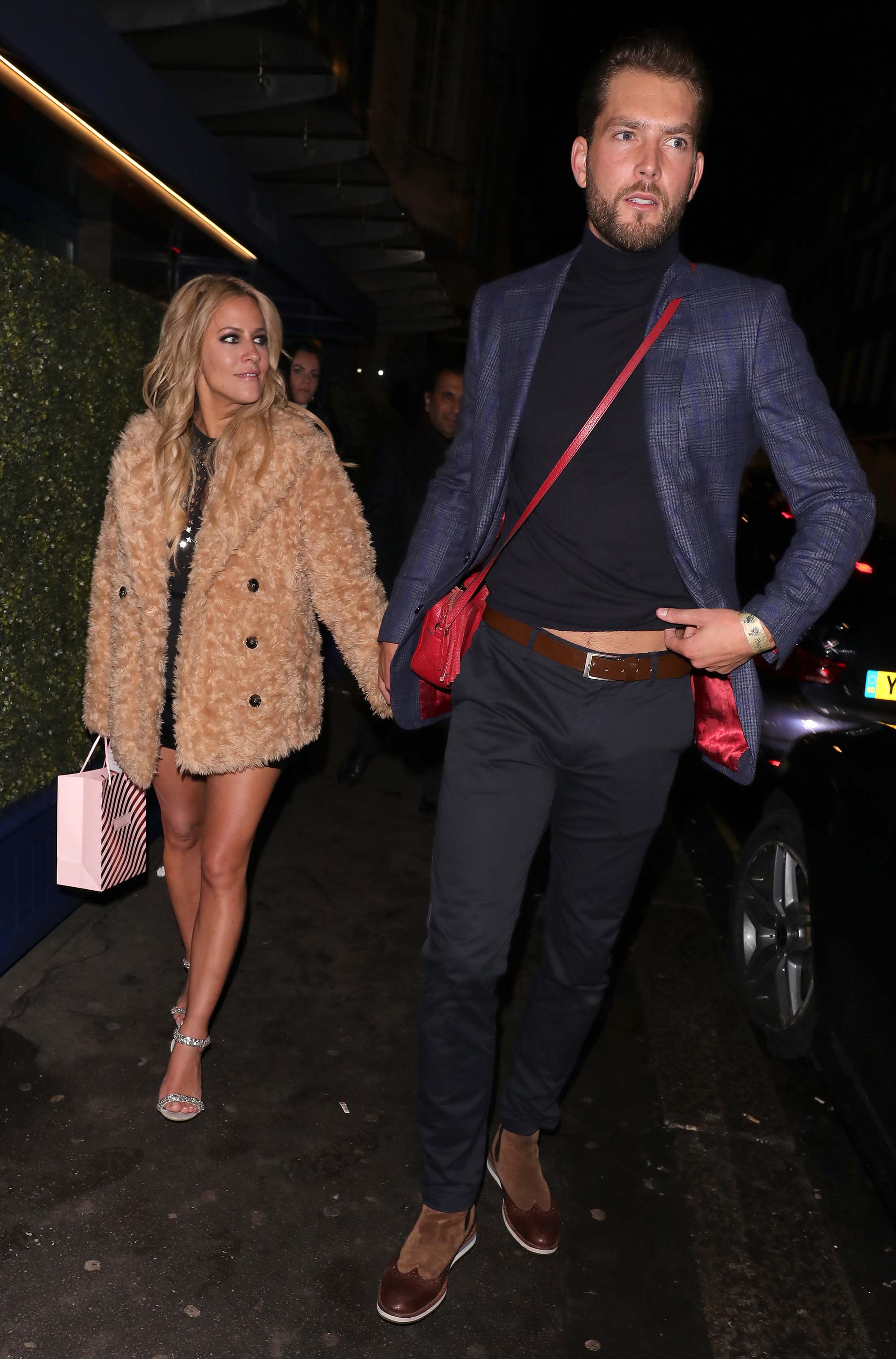 Caroline Flack at Bagatelle restaurant