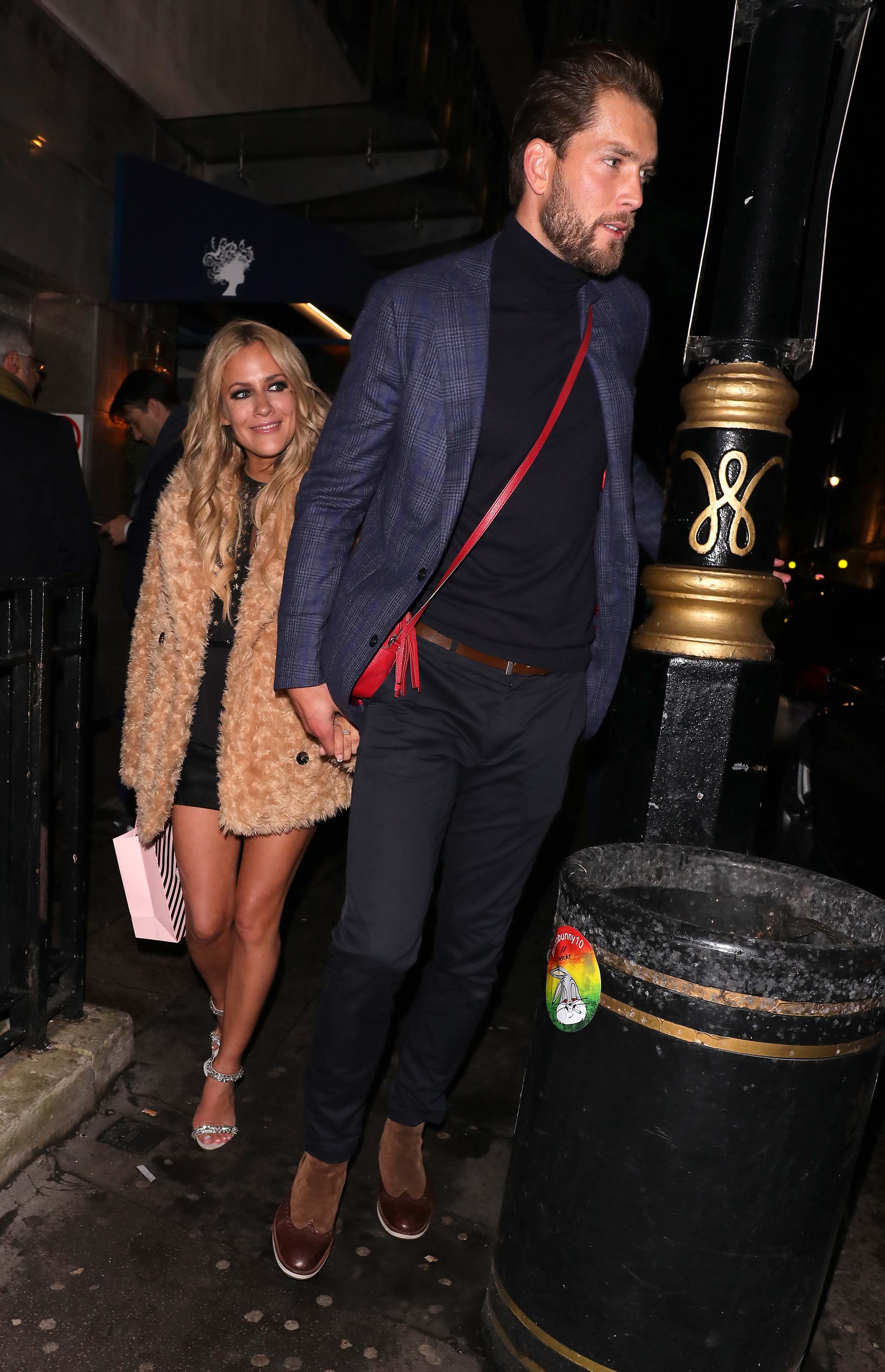 Caroline Flack at Bagatelle restaurant