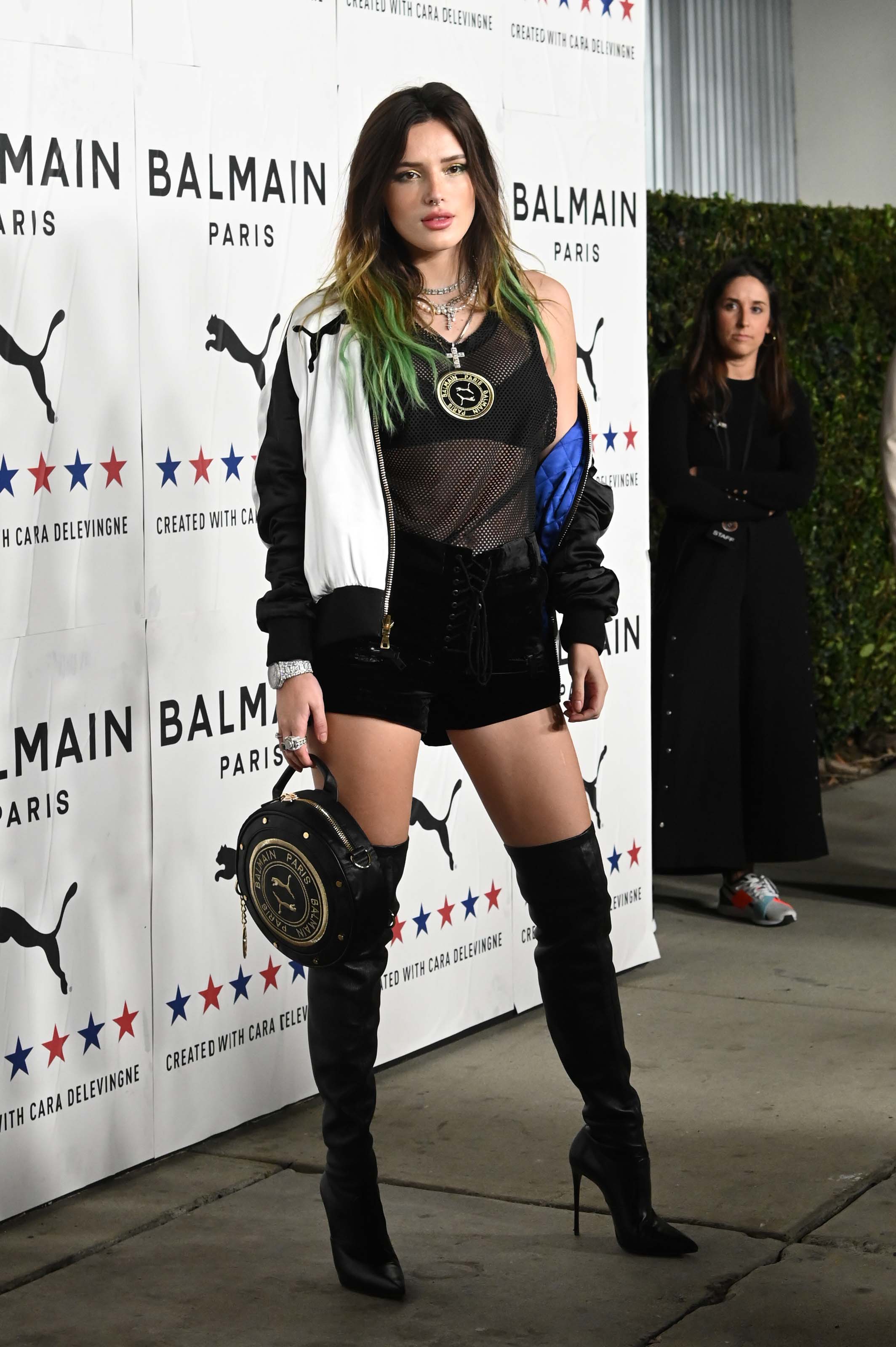 Bella Thorne attends PUMA x Balmain Launch Event