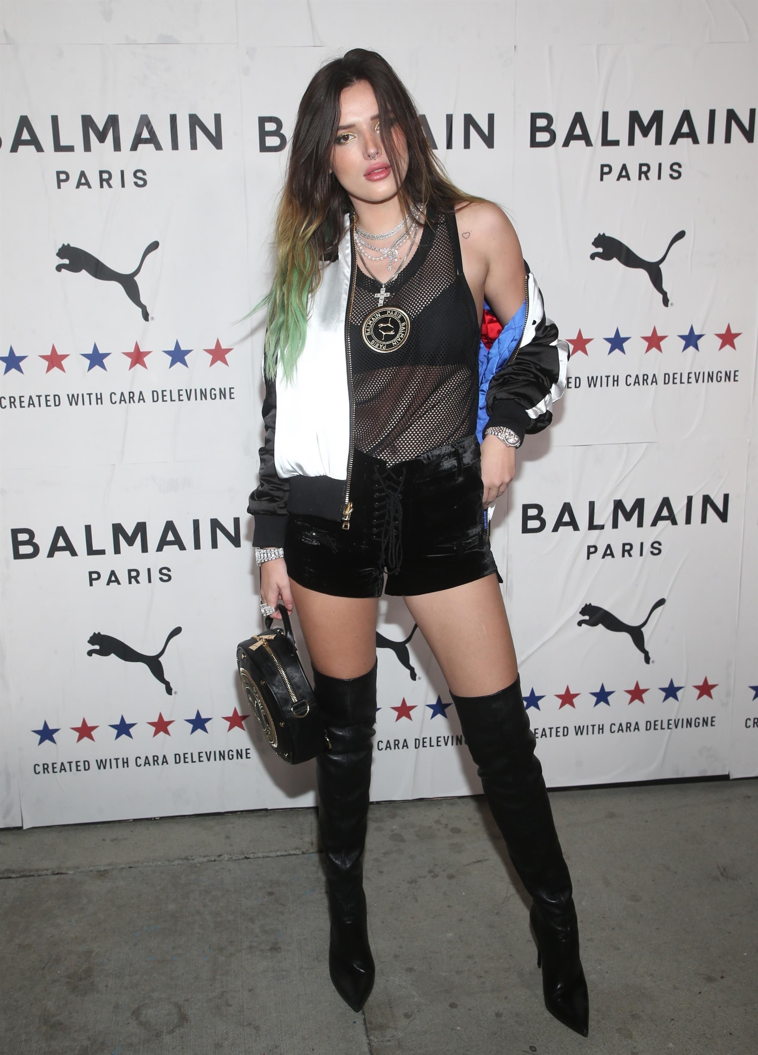 Bella Thorne attends PUMA x Balmain Launch Event
