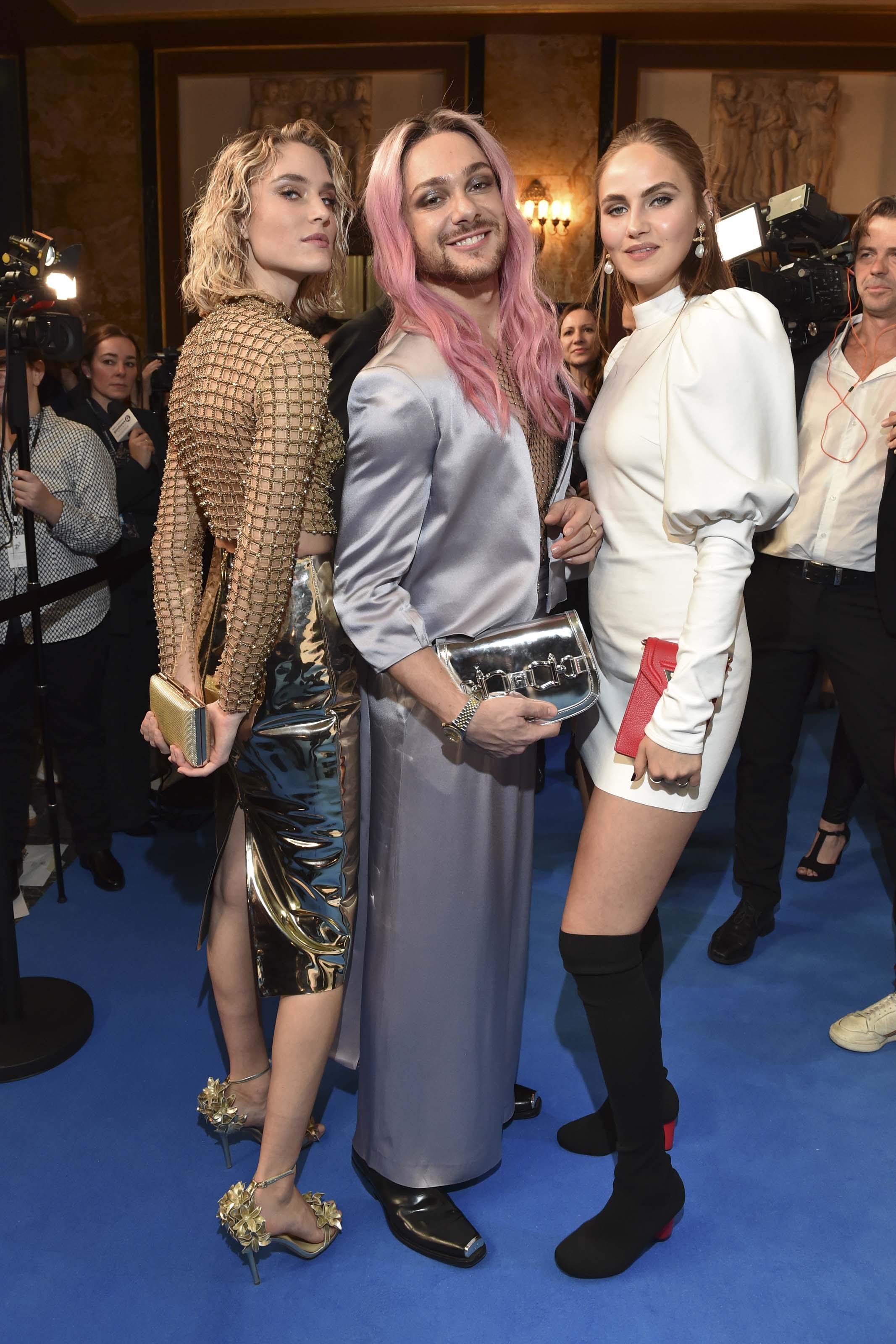 Elena Carriere and Kim Hnizdo attend Tribute to BAMBI