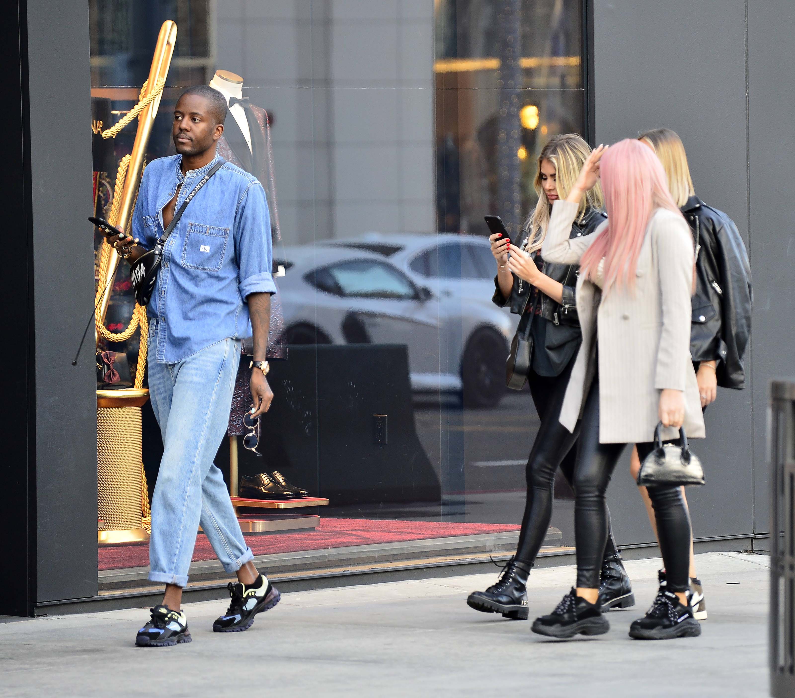 Chloe Sims shopping on Rodeo Drive