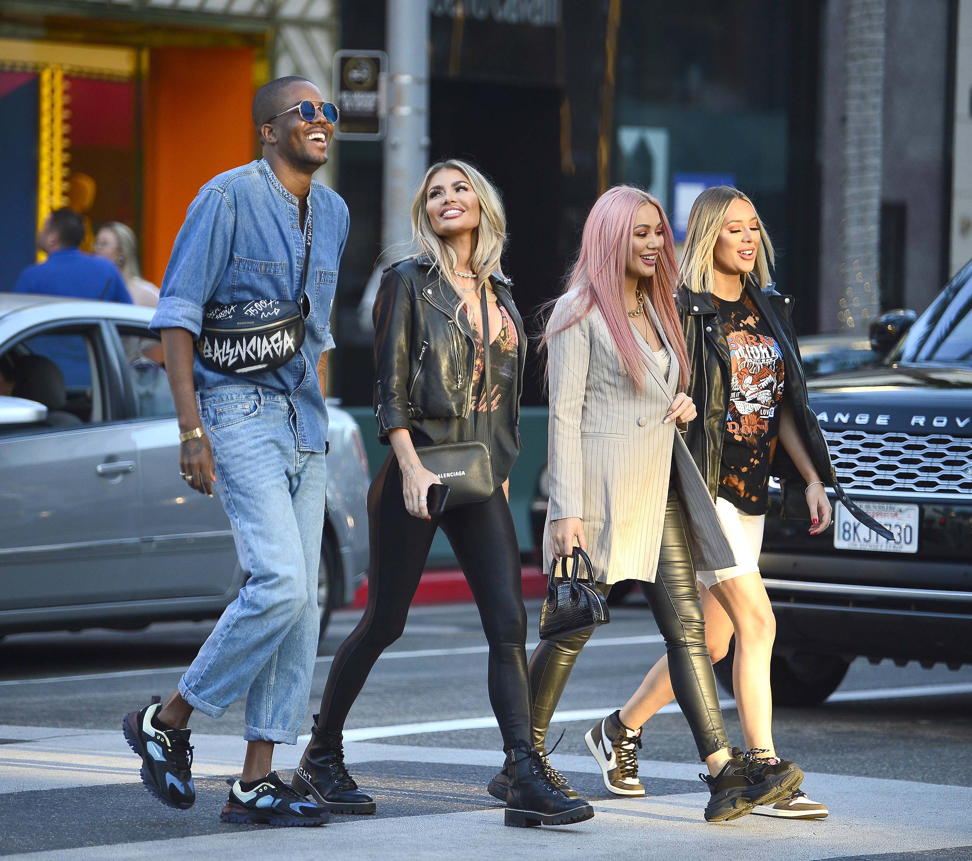 Chloe Sims shopping on Rodeo Drive