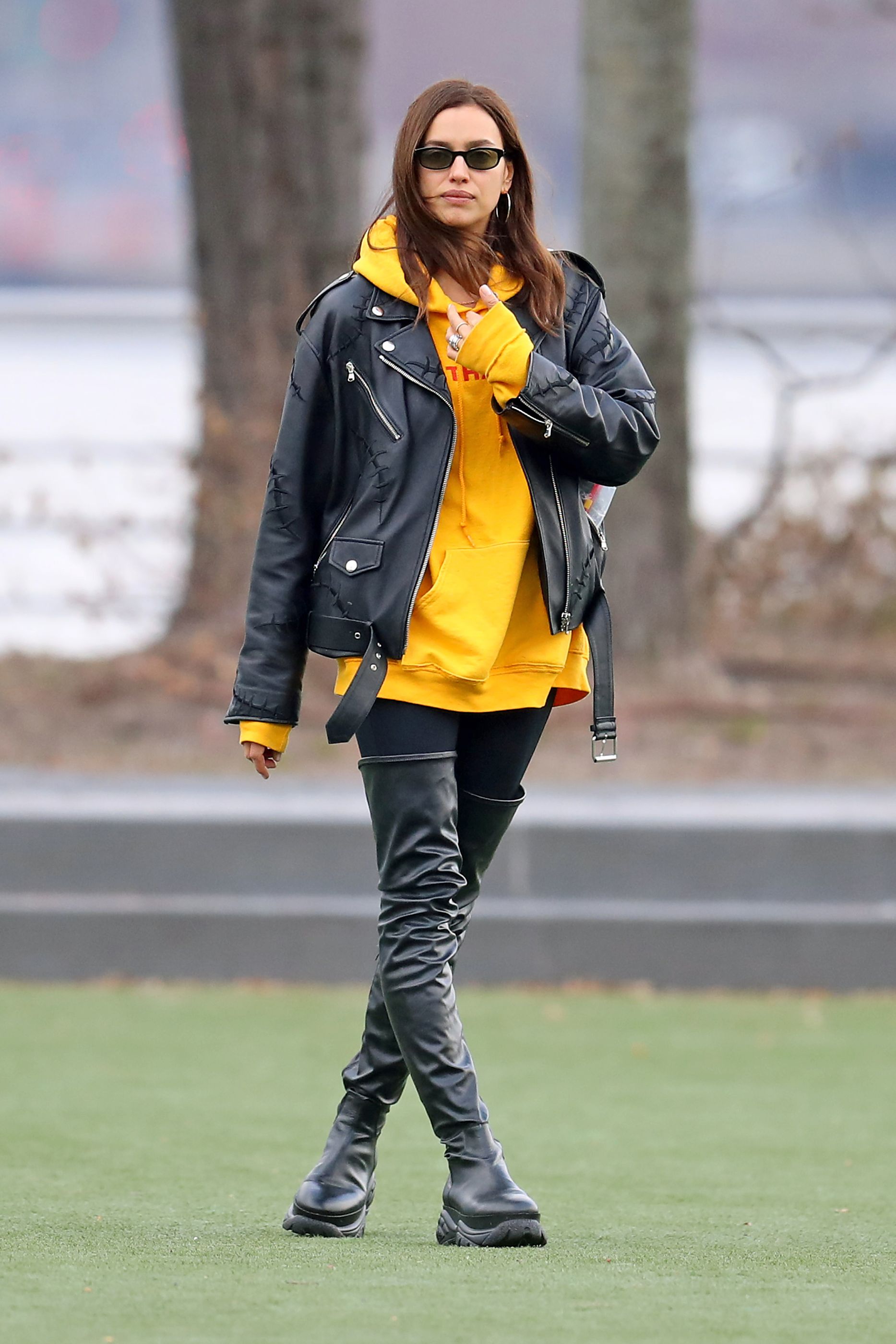 Irina Shayk out in NYC