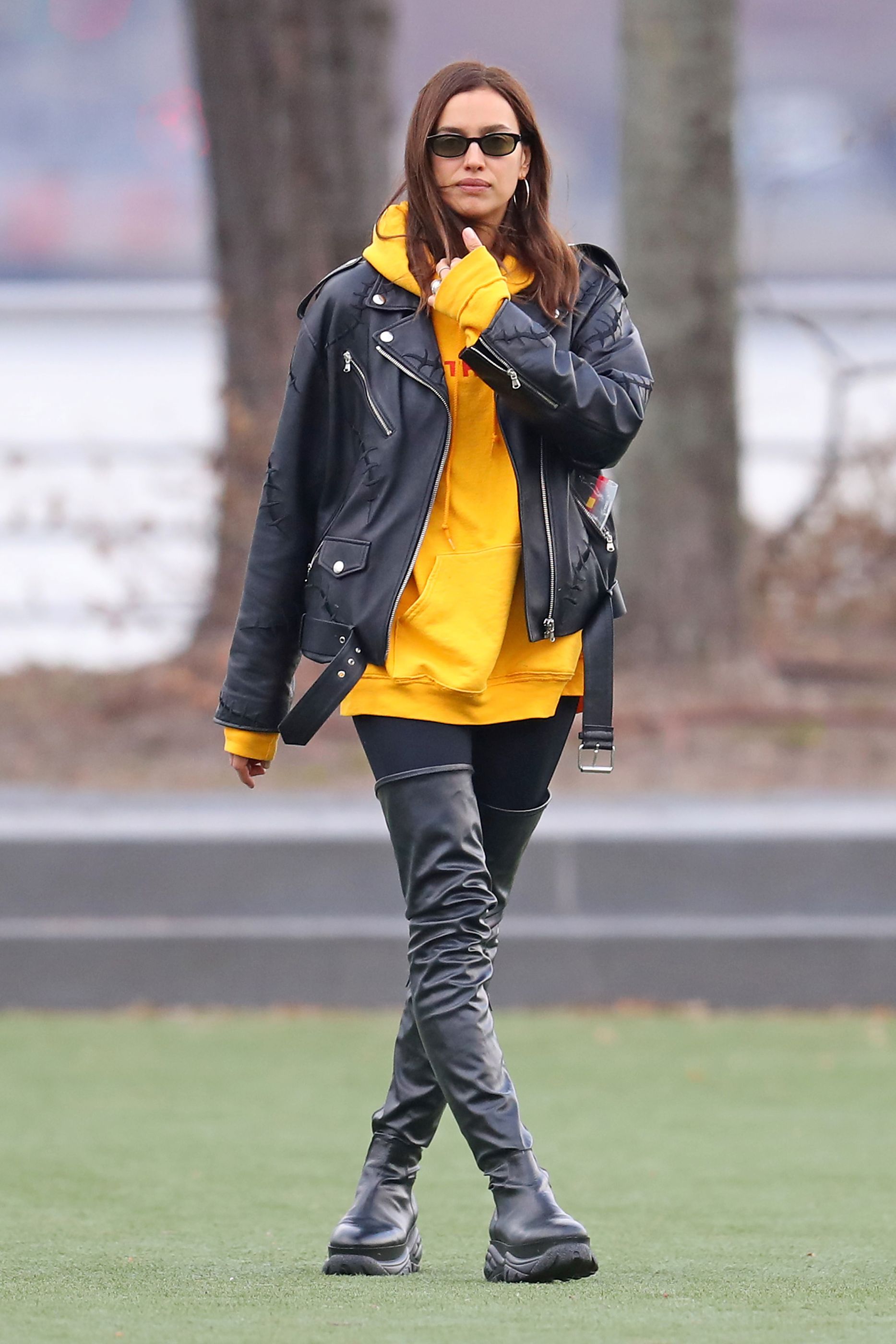 Irina Shayk out in NYC