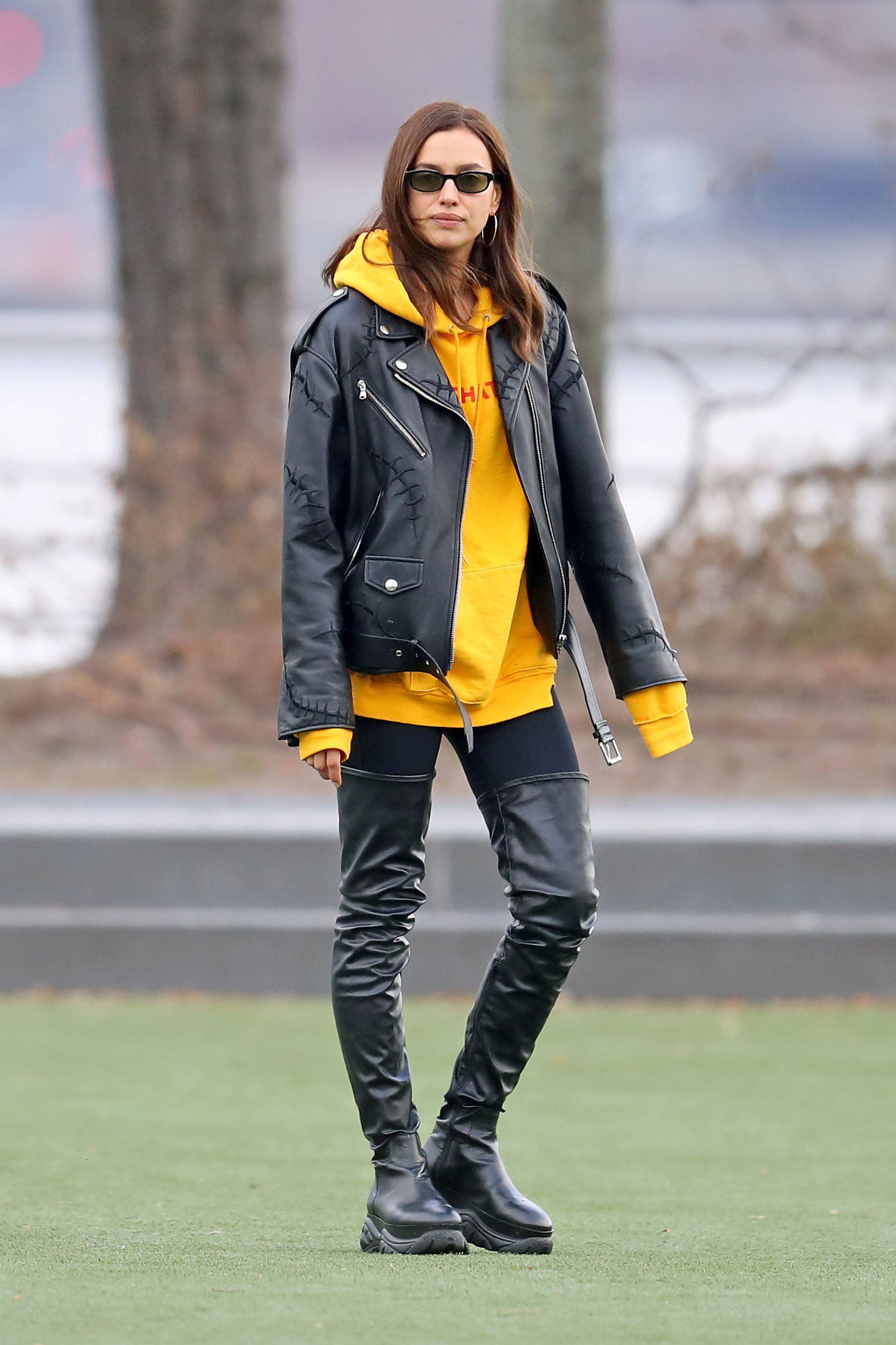 Irina Shayk out in NYC