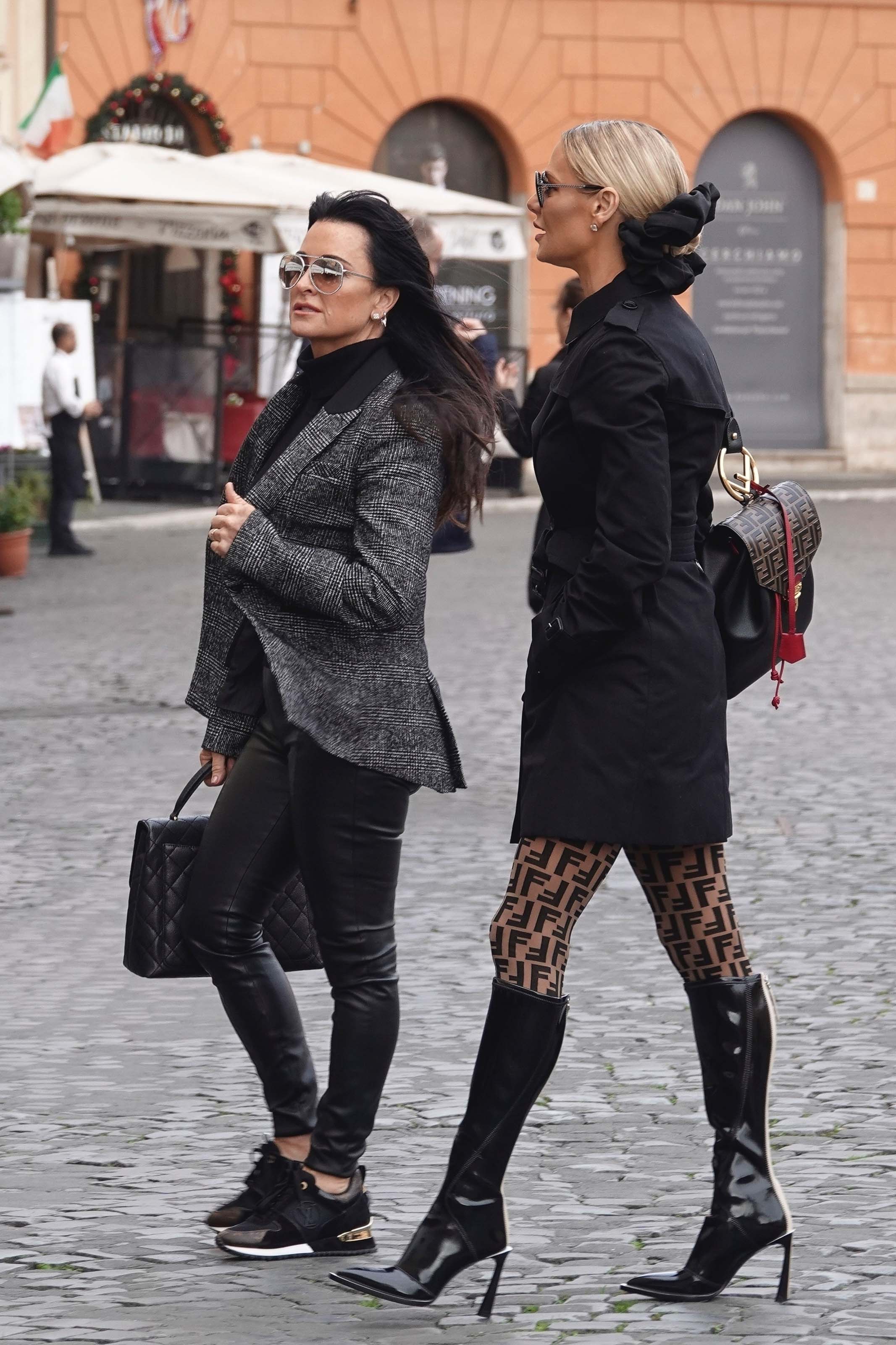 Kyle Richards at Piazza Navona