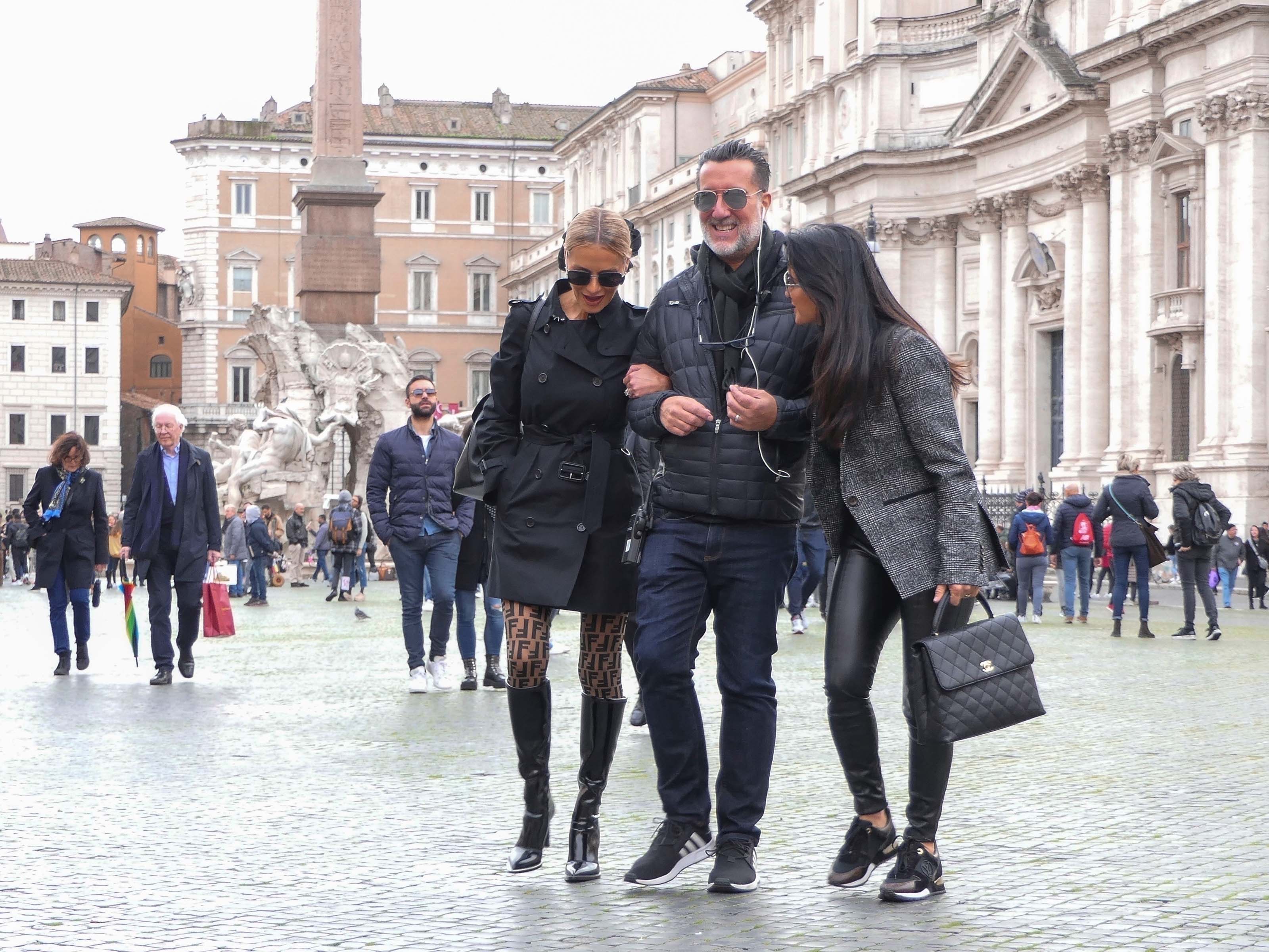 Kyle Richards at Piazza Navona